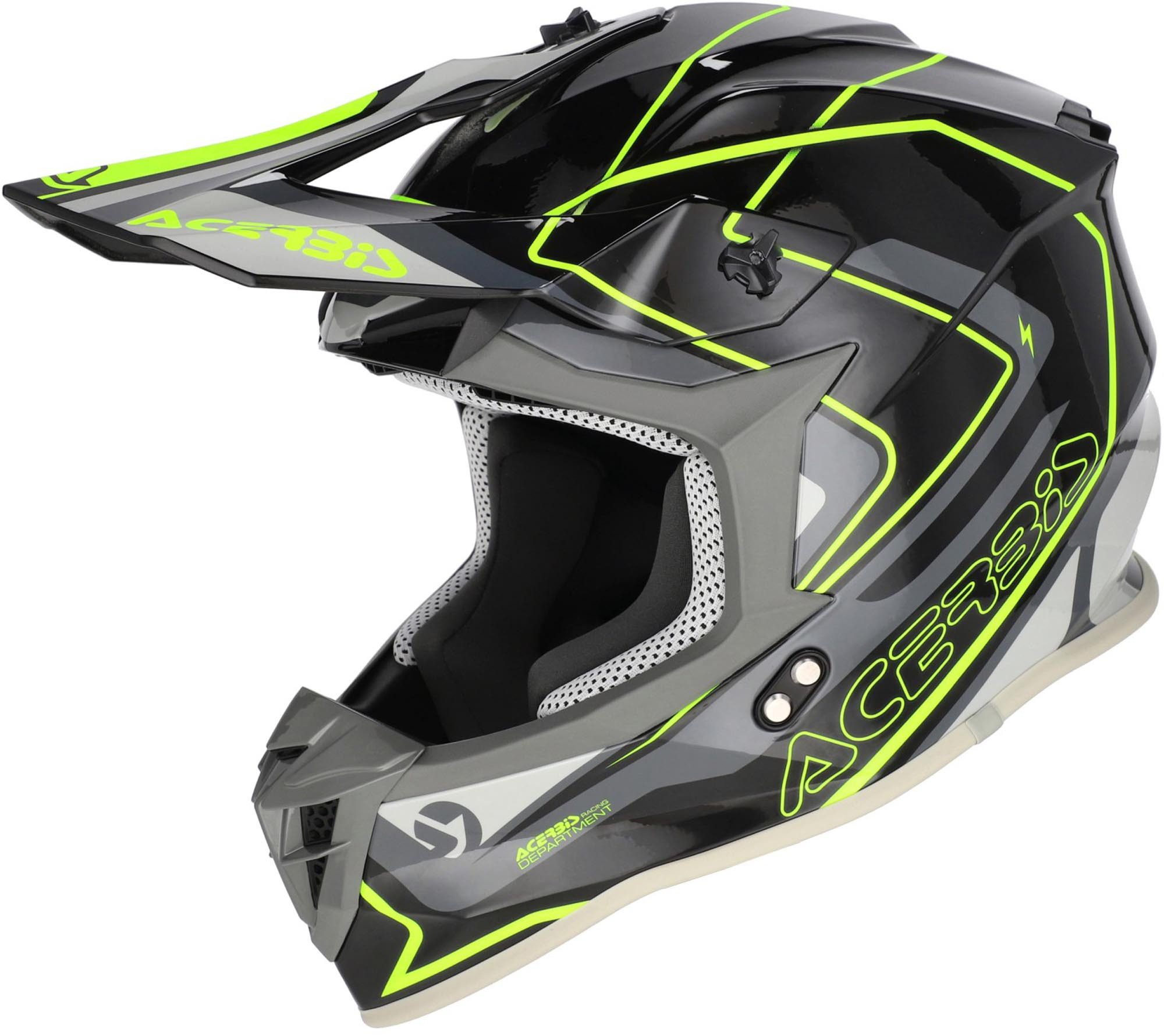 Acerbis Motocrosshelm Linear 2026 Motocross Helm, Herausnehmbares Innenfutter