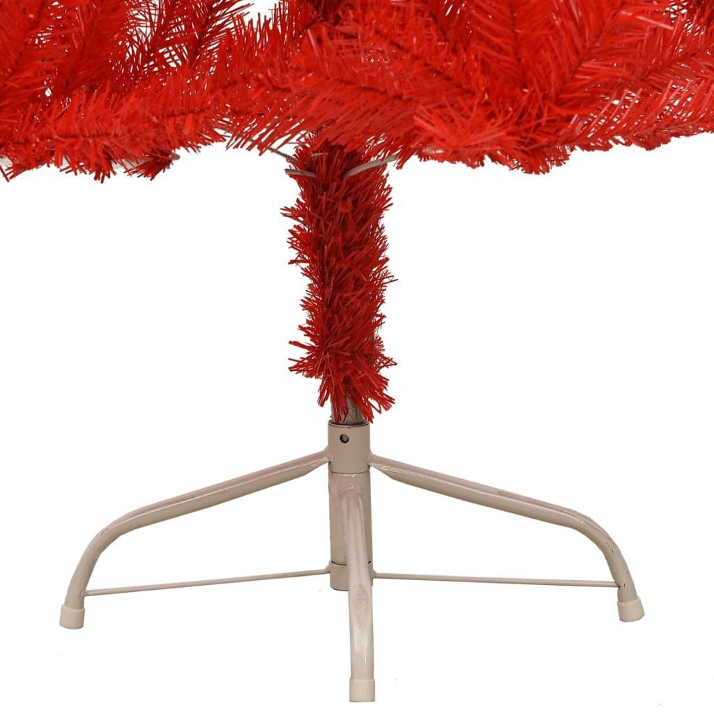 Rot Halb-Weihnachtsbaum PVC Künstlicher Künstlicher cm Weihnachtsbaum Ständer furnicato mit 210