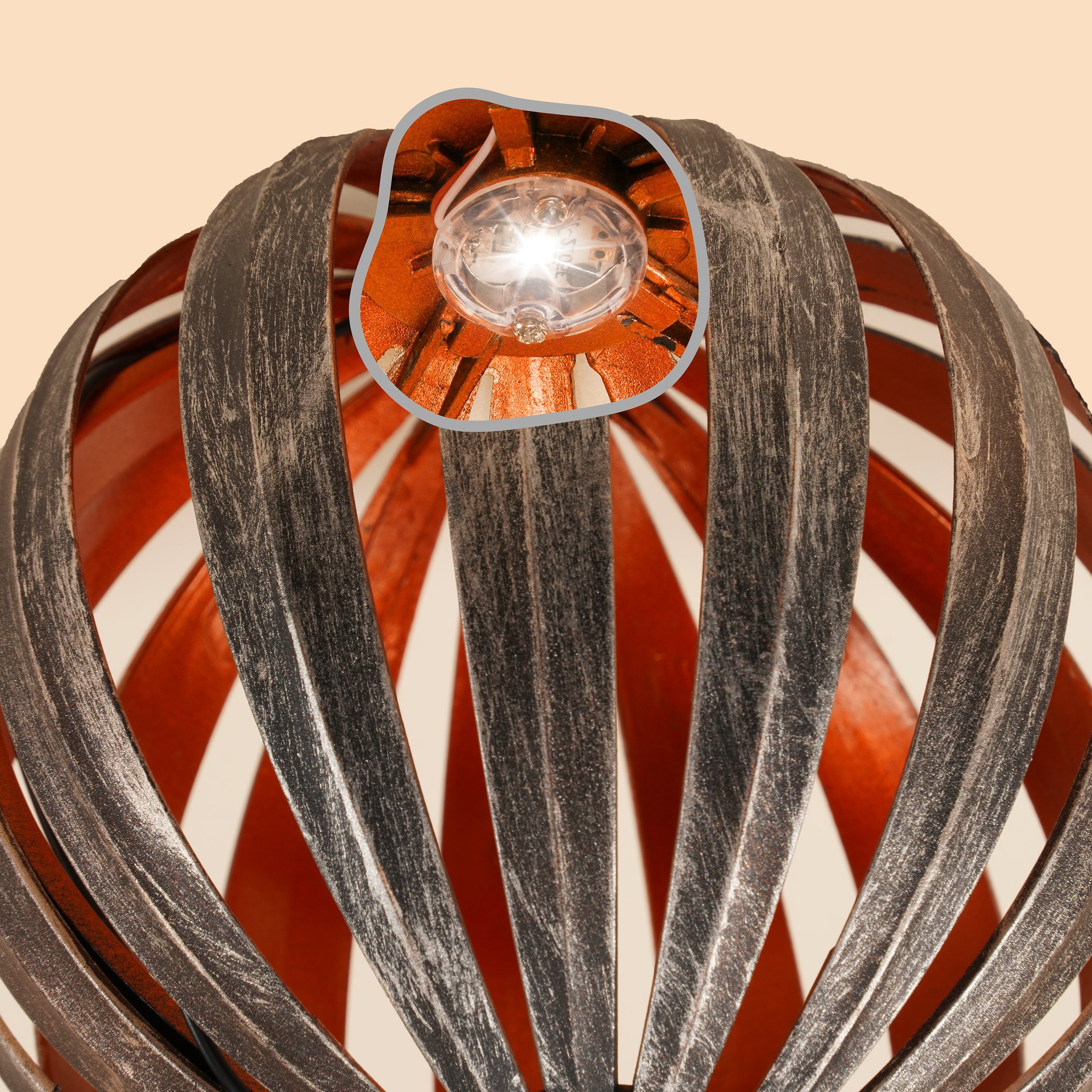 esotec LED Kugelleuchte 3er Set Solar-Dekokugeln Korsika Ø15cm silber 4000K wetterfest 103025