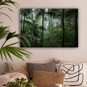 OneMillionCanvasses® Leinwandbild Regenwald - Tropisch - Dschungel - Bäume - Pflanzen, Grün (1 St), Leinwandbilder XXL für Wohnzimmer 150x100 cm