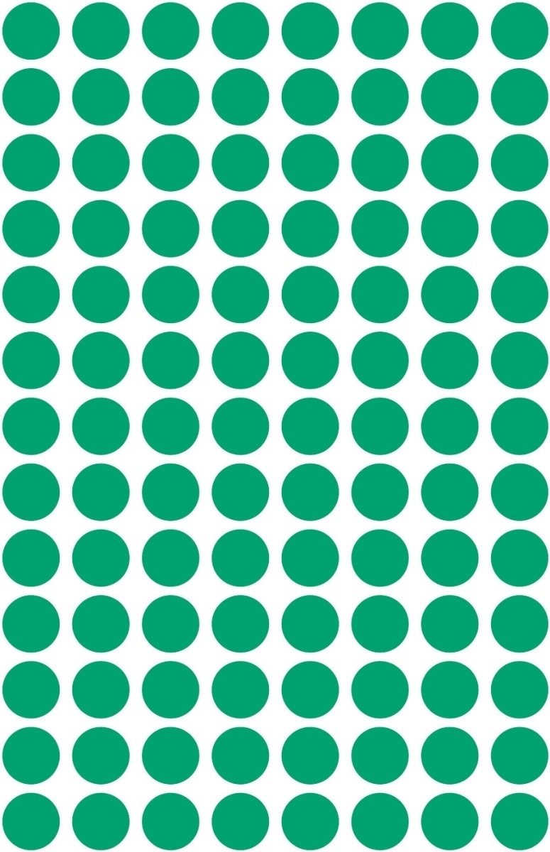 Avery Zweckform Etiketten Markierungspunkte 8mm VE=416 Stück grün