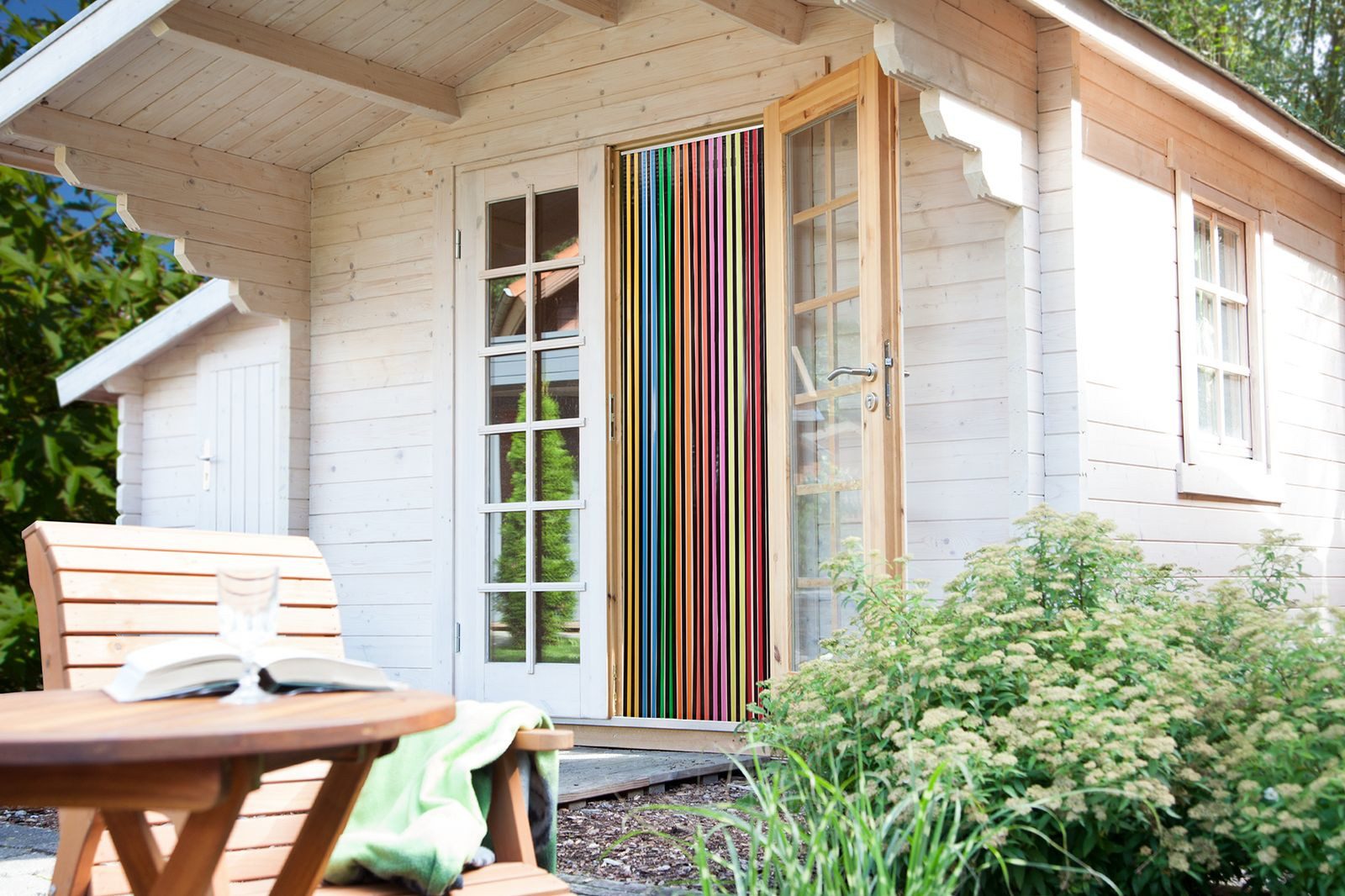 CONACORD Insektenschutz-Vorhang Decona Türvorhang Streifenvorhang multicolor, 90 x 200 cm, Polyethylen - hohe Stranganzahl