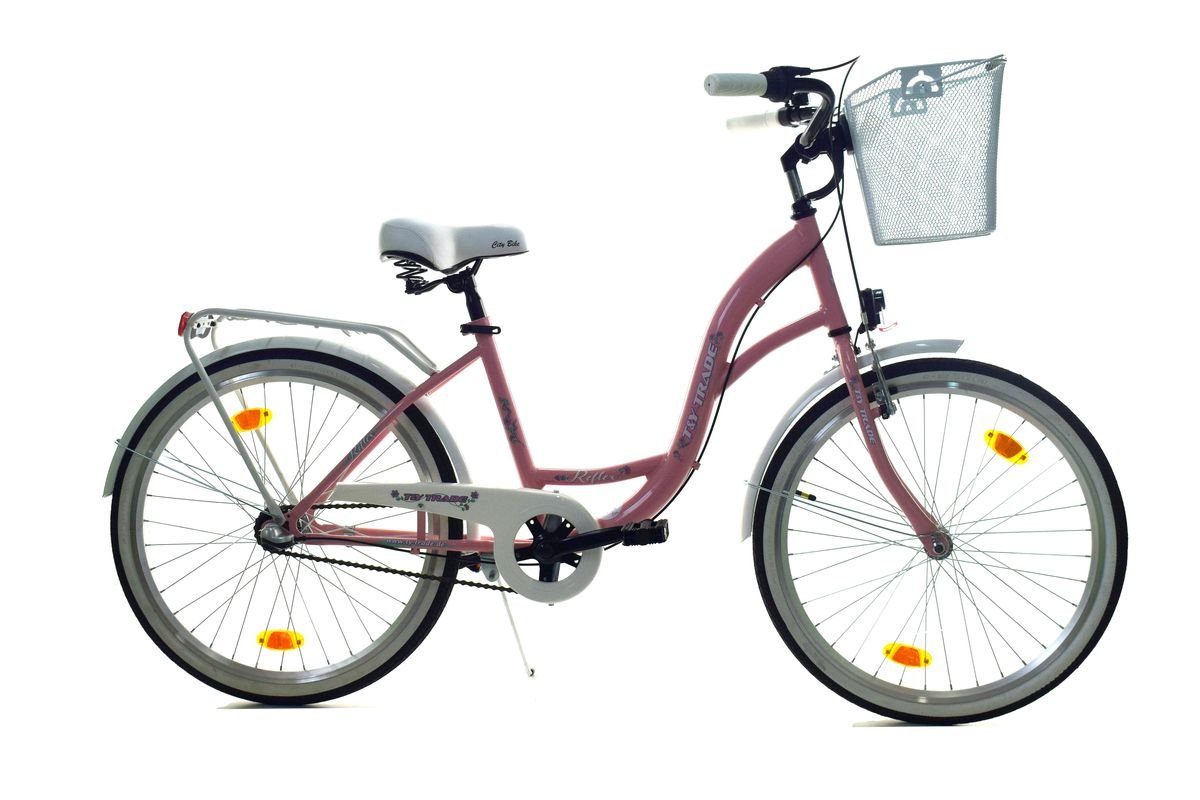 Zoll Nexus Mädchen PMW 3 City Kinder Nabenschaltung, Gepäckträger, T&Y Korb Bike Seitenständer, Gang, Rad Gang NEXUS Rücktritt, Fahrrad Gang, 3 3 Cityrad 24 Shimano, Reflex Trade Licht,