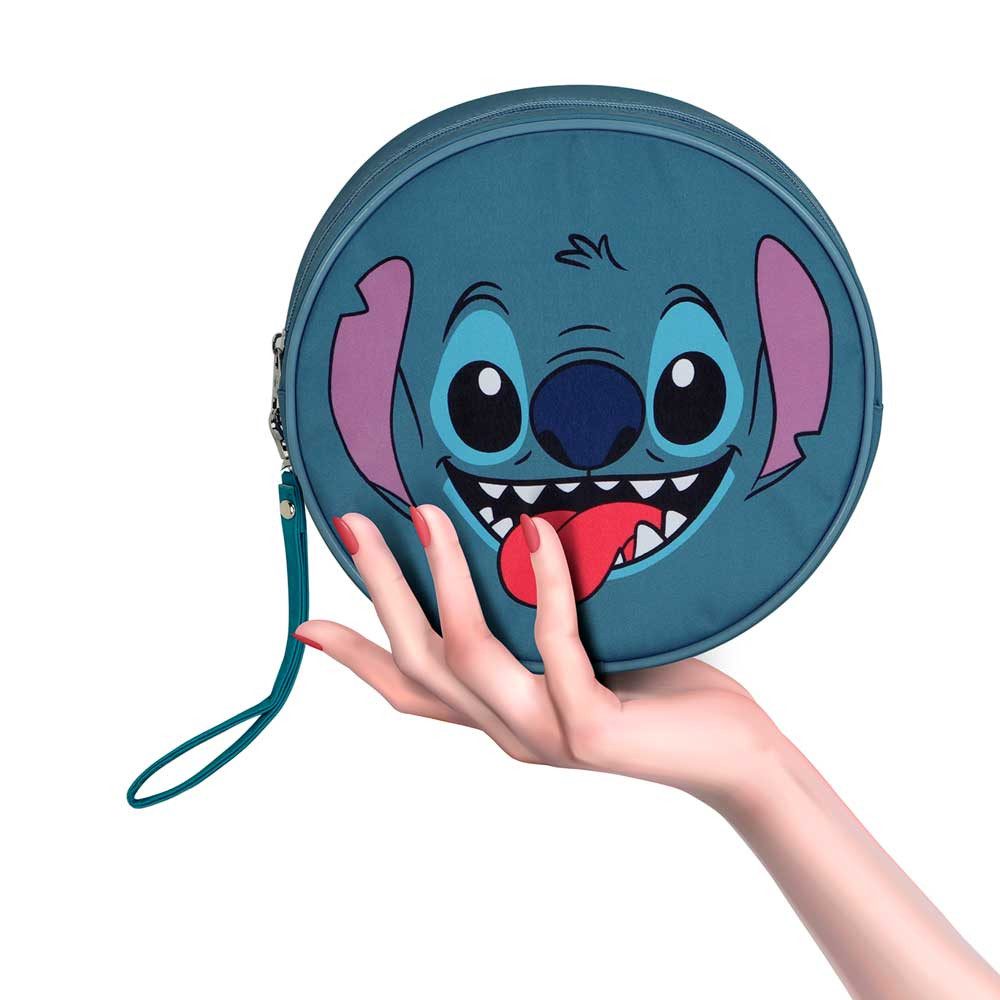 Karactermania Kosmetiktasche Disney Lilo & Stitch Face Jumbo Kulturbeutel Kulturtasche Strandtasche, praktische Trageschlaufe