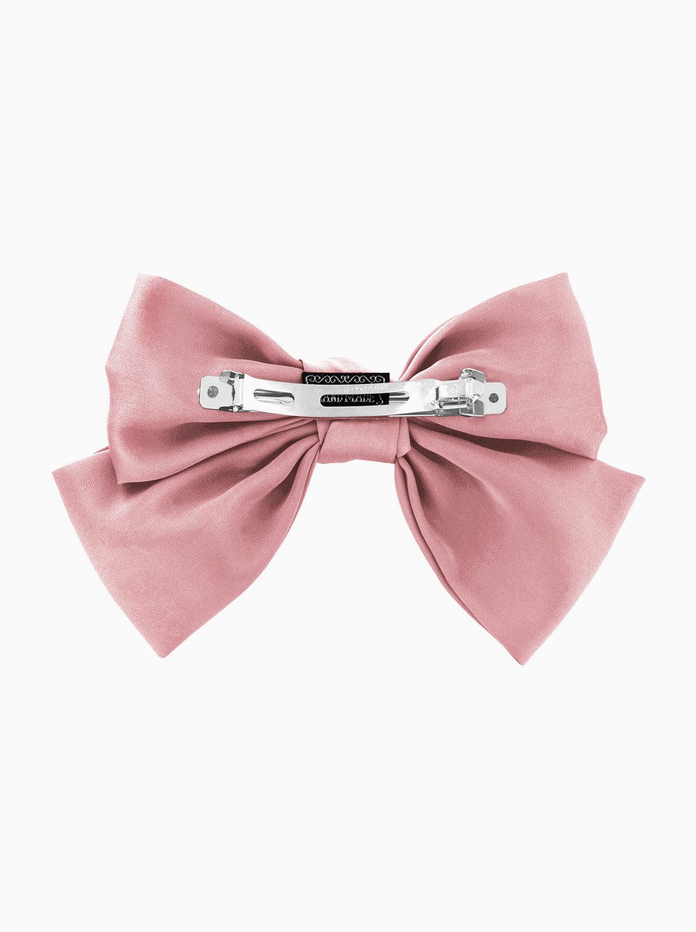 axy Haarspange Schleife-Haarspange mit XL großer Schleife aus Satin, femininer Style Damen Vintage Haarspange Haarklammer