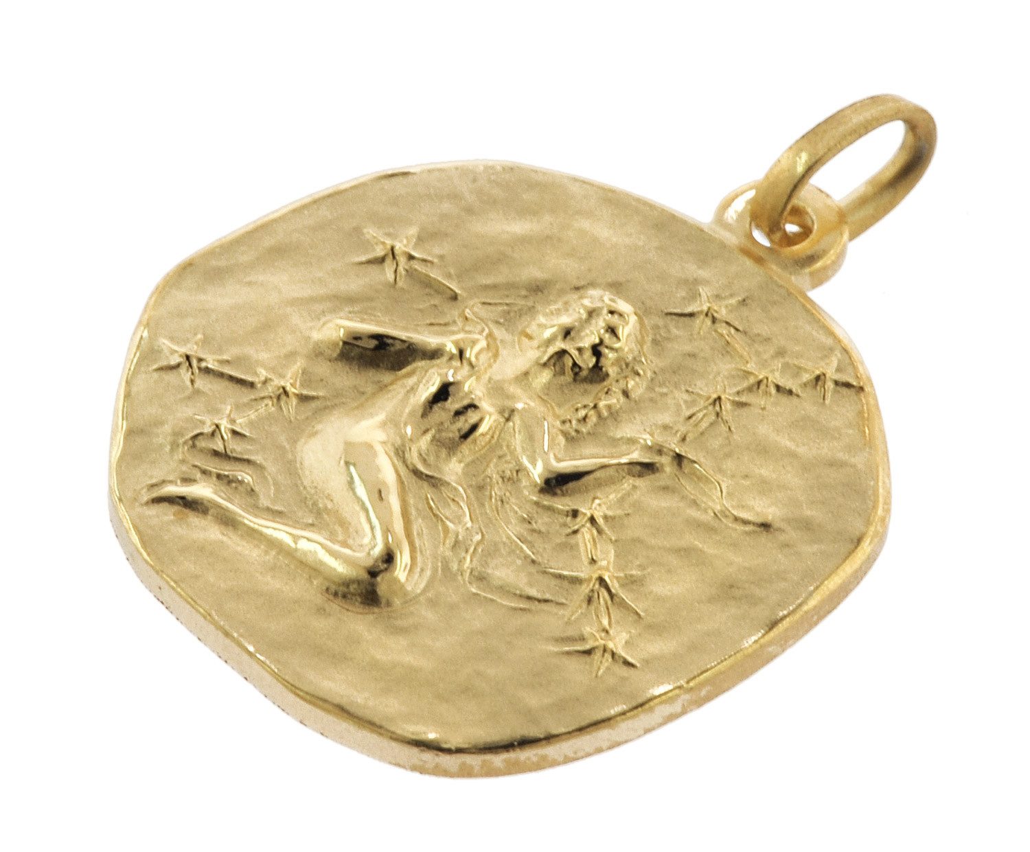 trendor Kette mit Anhänger Jungfrau Ø 20 mm Gold auf Silber günstig online kaufen