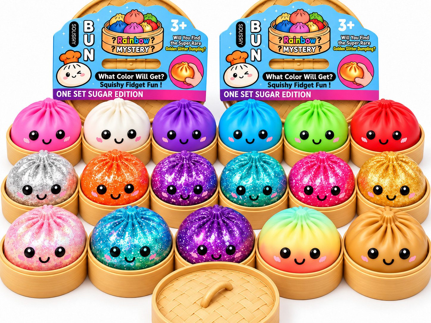 Candy & Bar Greifspielzeug Dumpling Mystery Squishy - Stressabbau Spielzeug ca. 10 cm