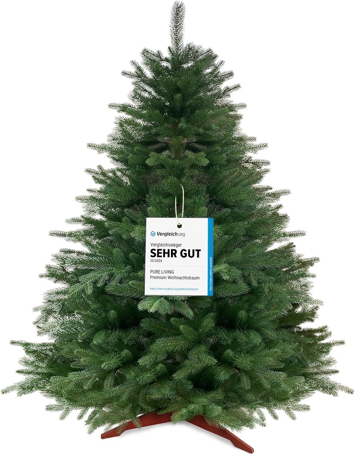 PURE LIVING INTERIOR DESIGN Künstlicher Weihnachtsbaum 90 cm Nordmanntanne, PE-Spritzguss, Nordmanntanne, Christbaum in verschiedenen Größen 90 cm bis 180 cm