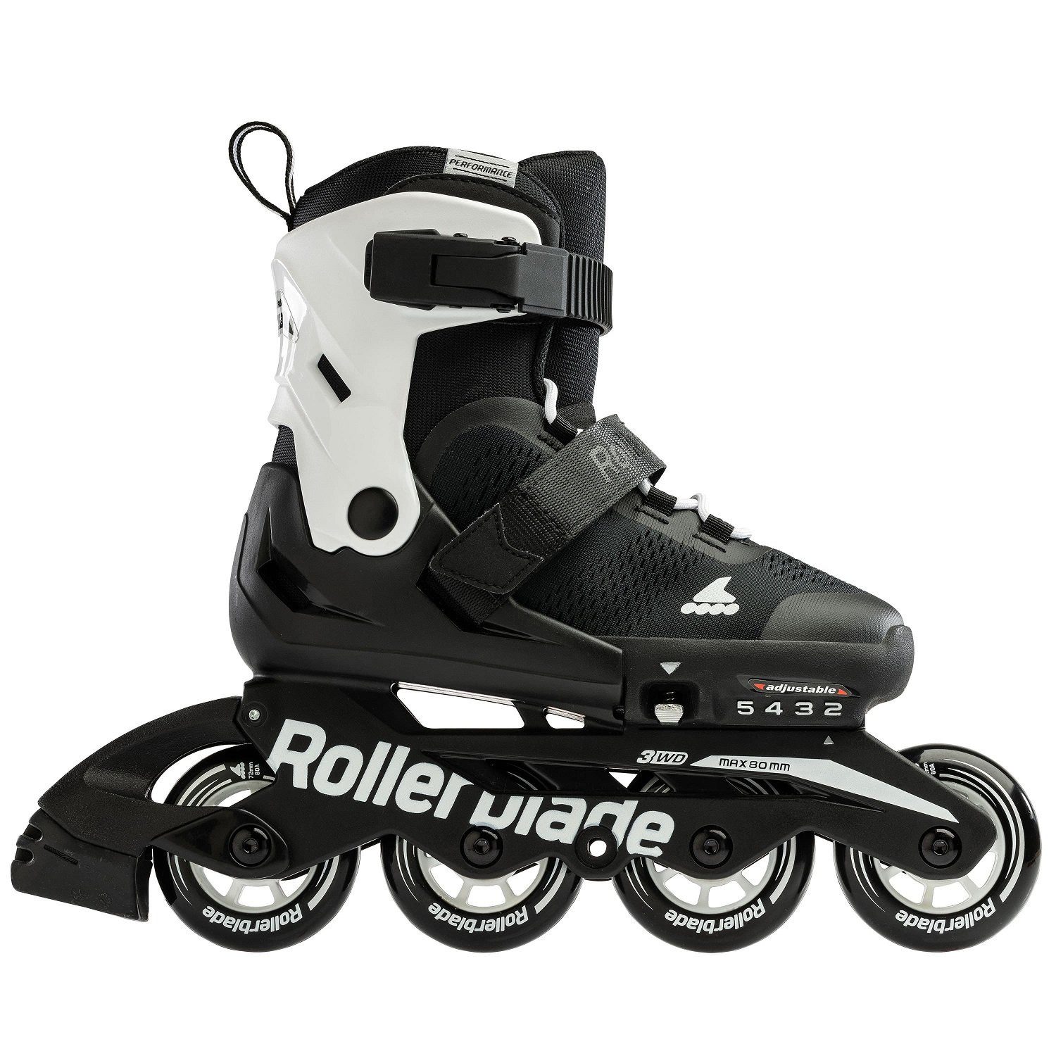 ROLLERBLADE Роликовые коньки Microblade (Rollen: 72mm/80A, Kugellager: SG3) schwarz/weiss Kinder