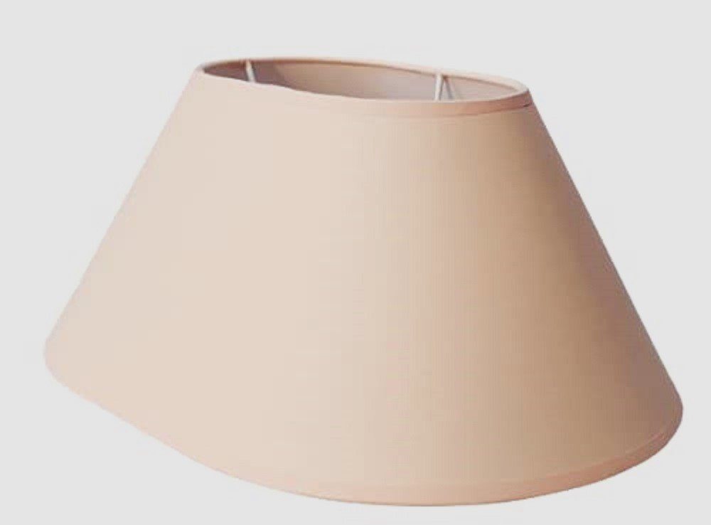 AMBIENTE-LEBENSART.DE Lampenschirm Lampenschirm oval Apricot Classic konische Form Ø 38cm