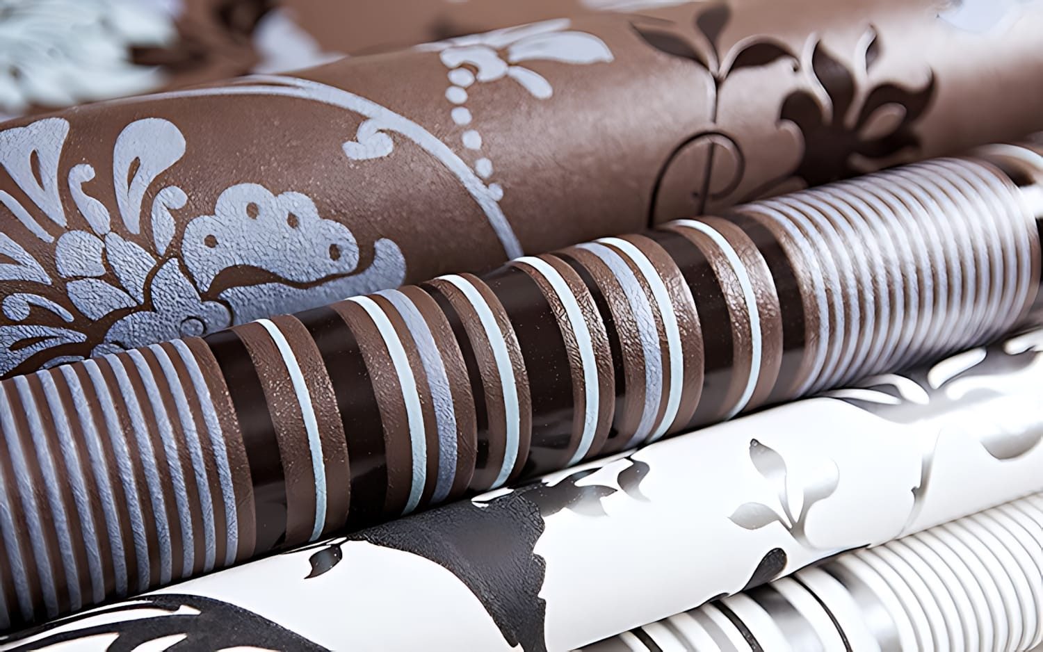 Edem Prägetapete 833-20 edles florales Muster Blumen Tapete schwarz weiß silber 70 cm, geprägt, botanisch, geblümt, leicht glänzend, (1 Rolle, 7,05 qm), heißgeprägte Tapete auf Papierbasis, schwarz, weiß, silber, creme