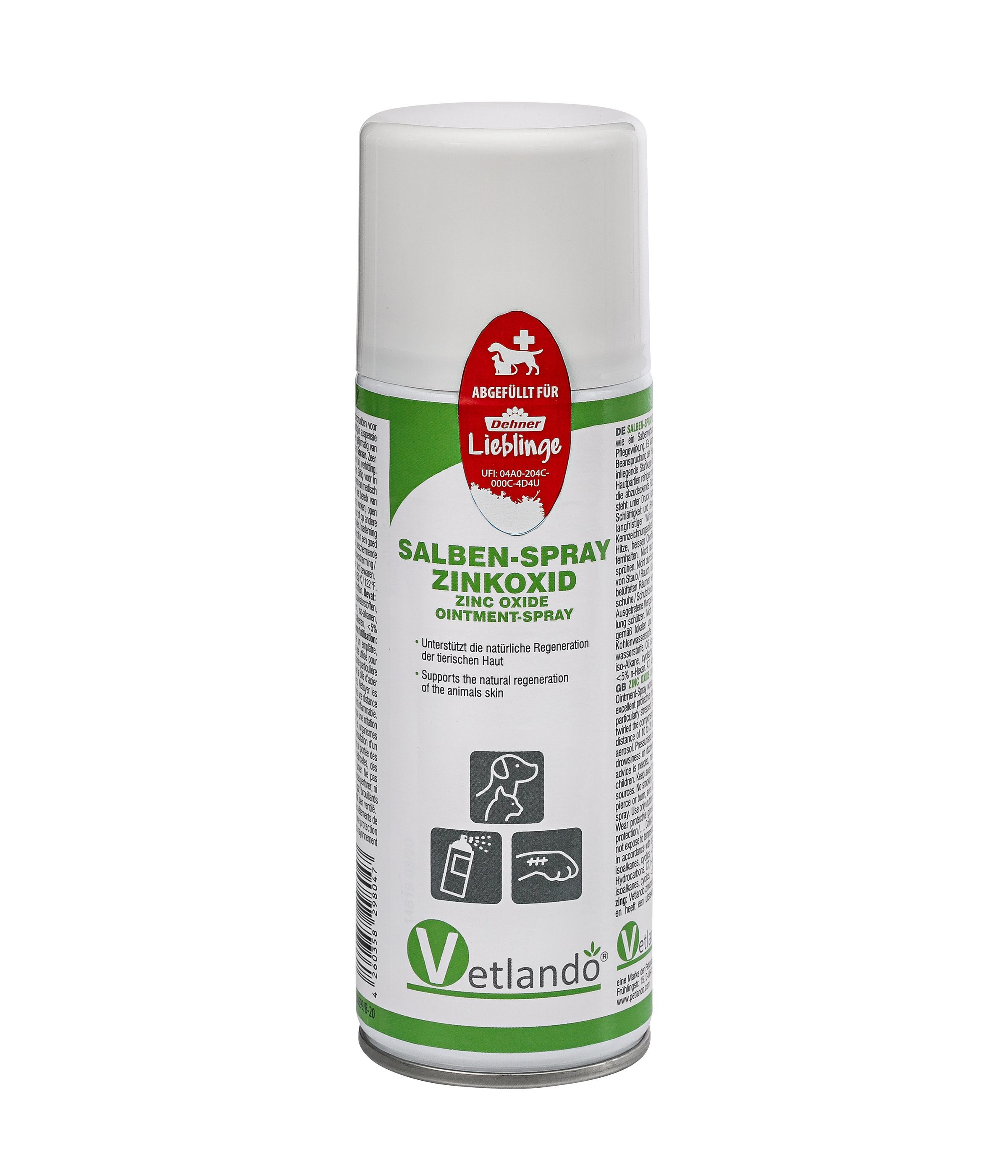 Dehner Hunde-Geschirr Salbenspray Zinkoxid, für Hunde und Katzen, 200 ml
