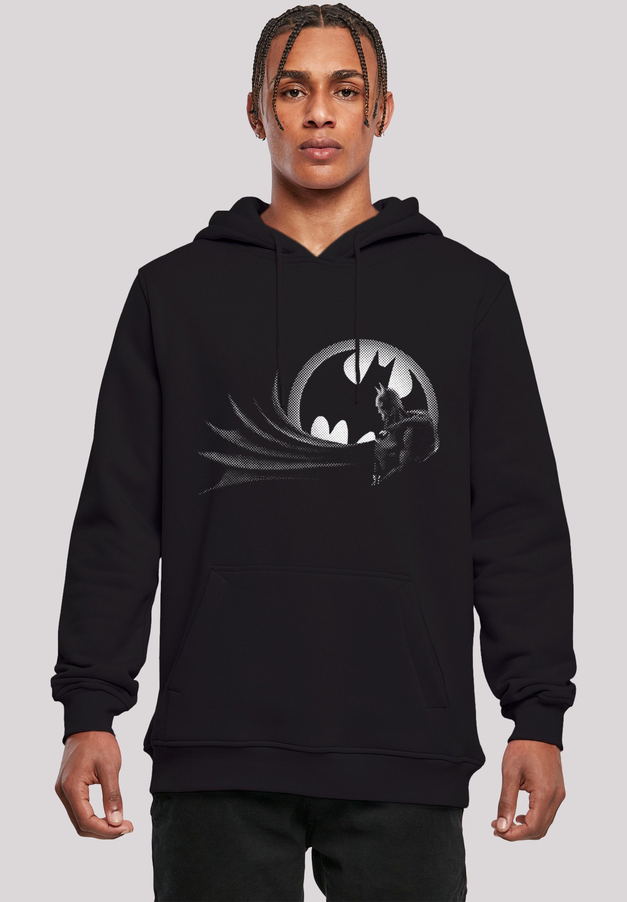 F4NT4STIC Sweatshirt DC Comics Batman Spot Logo Herren,Premium Merch ,Slim-Fit,Kapuzenpullover,Bedruckt, Verstellbare Kapuze und geräumige  Kängurutasche | Sweatshirts