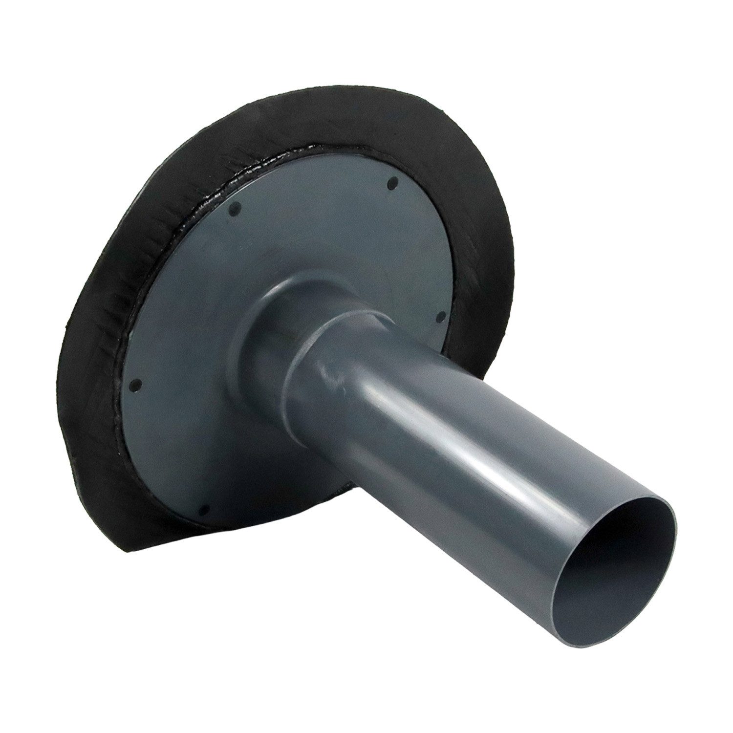 FLECK Dachdurchführung Flachdach-Unterteil mit Flasch aus Bitumen DN 125, Bitumen, Ø 12.5 cm