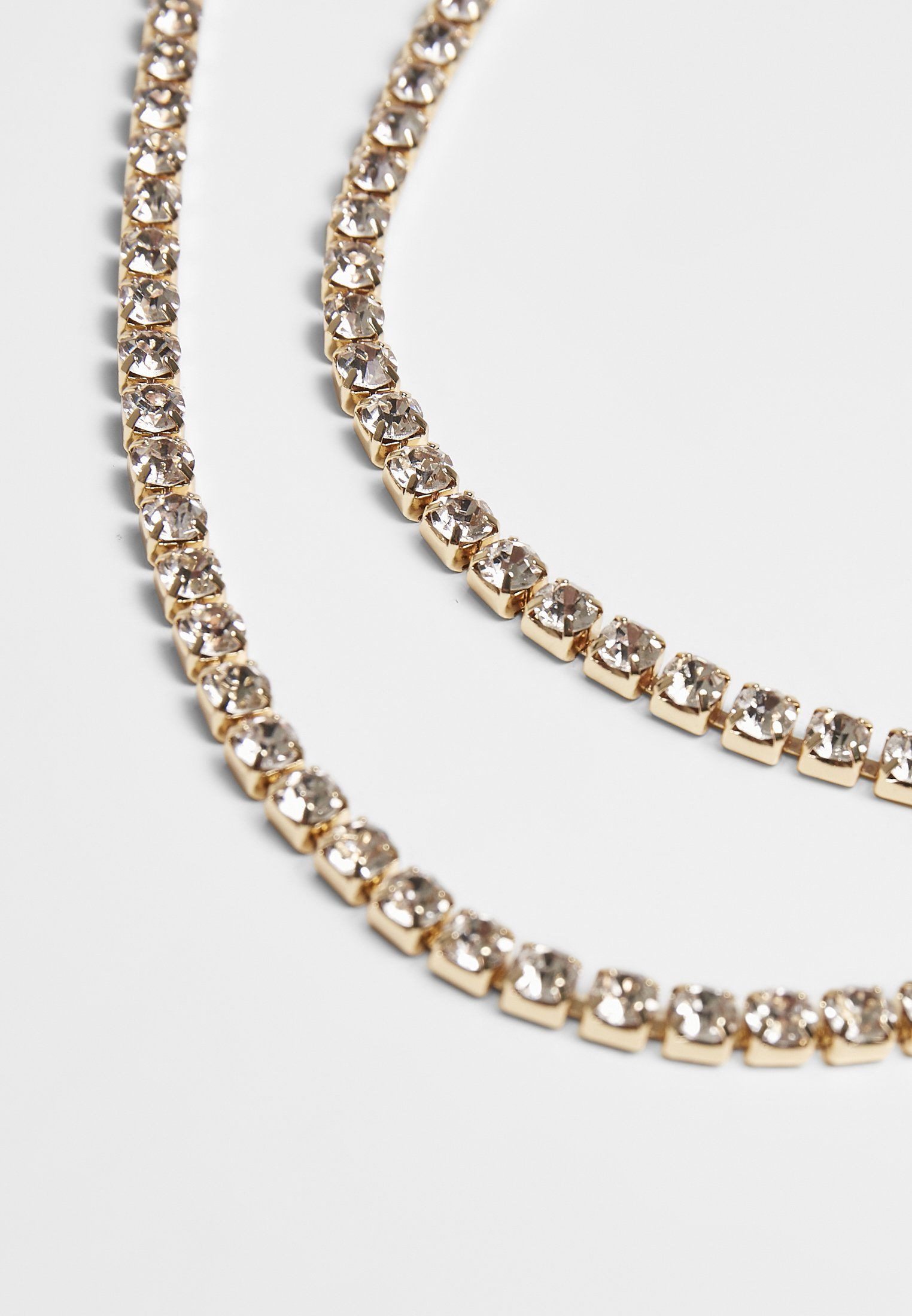 Diamond Edelstahlkette URBAN CLASSICS Layering Necklace Accessoires