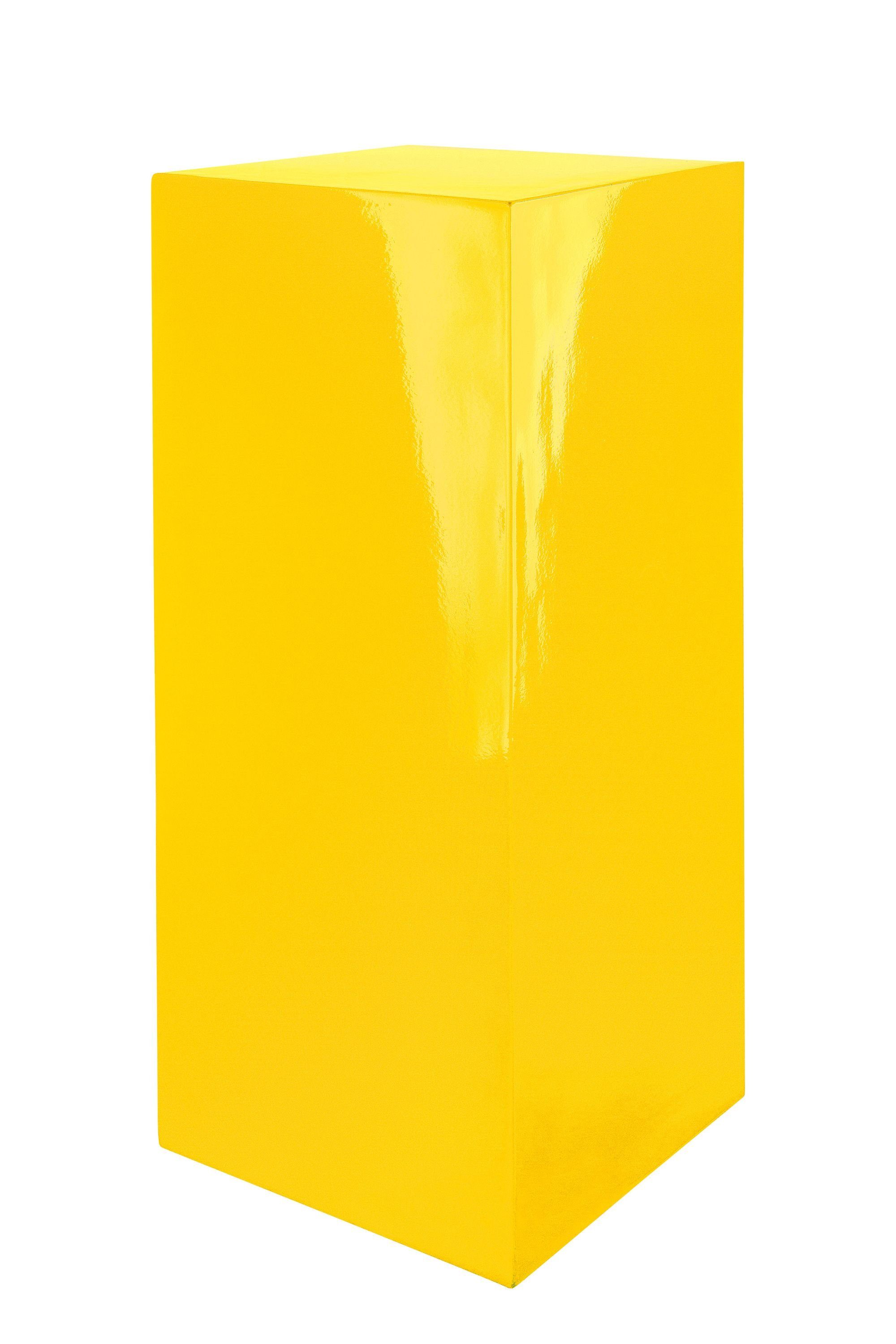GILDE Blumentopf GILDE Säule Solid - gelb - H. 70cm x B. 27cm | Pflanzkübel