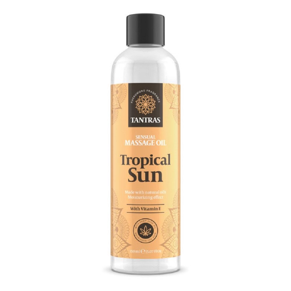 INTIMATELINE Gleit- & Massageöl Tantras Tropical Sun, Flasche mit 150ml, 1-tlg., verführerisches Massageöl mit tropischem Duft