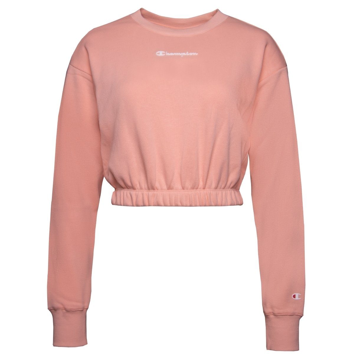 rosa Crewneck Croptop Damen Rundhalspullover Champion