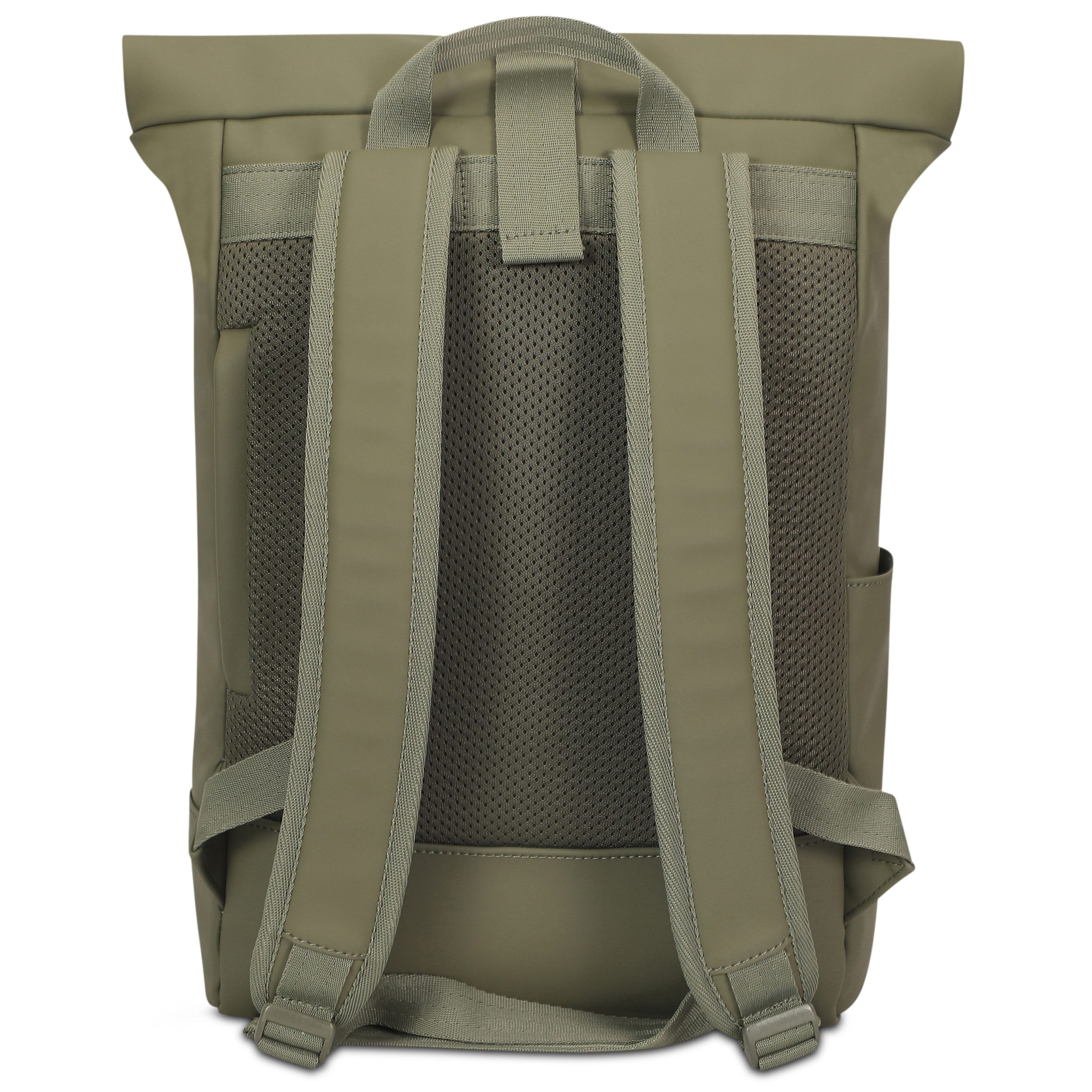 Johnny Urban Cityrucksack Harvey Medium, Rolltop Damen Herren, Laptop Fach (1-tlg), Wasserabweisend