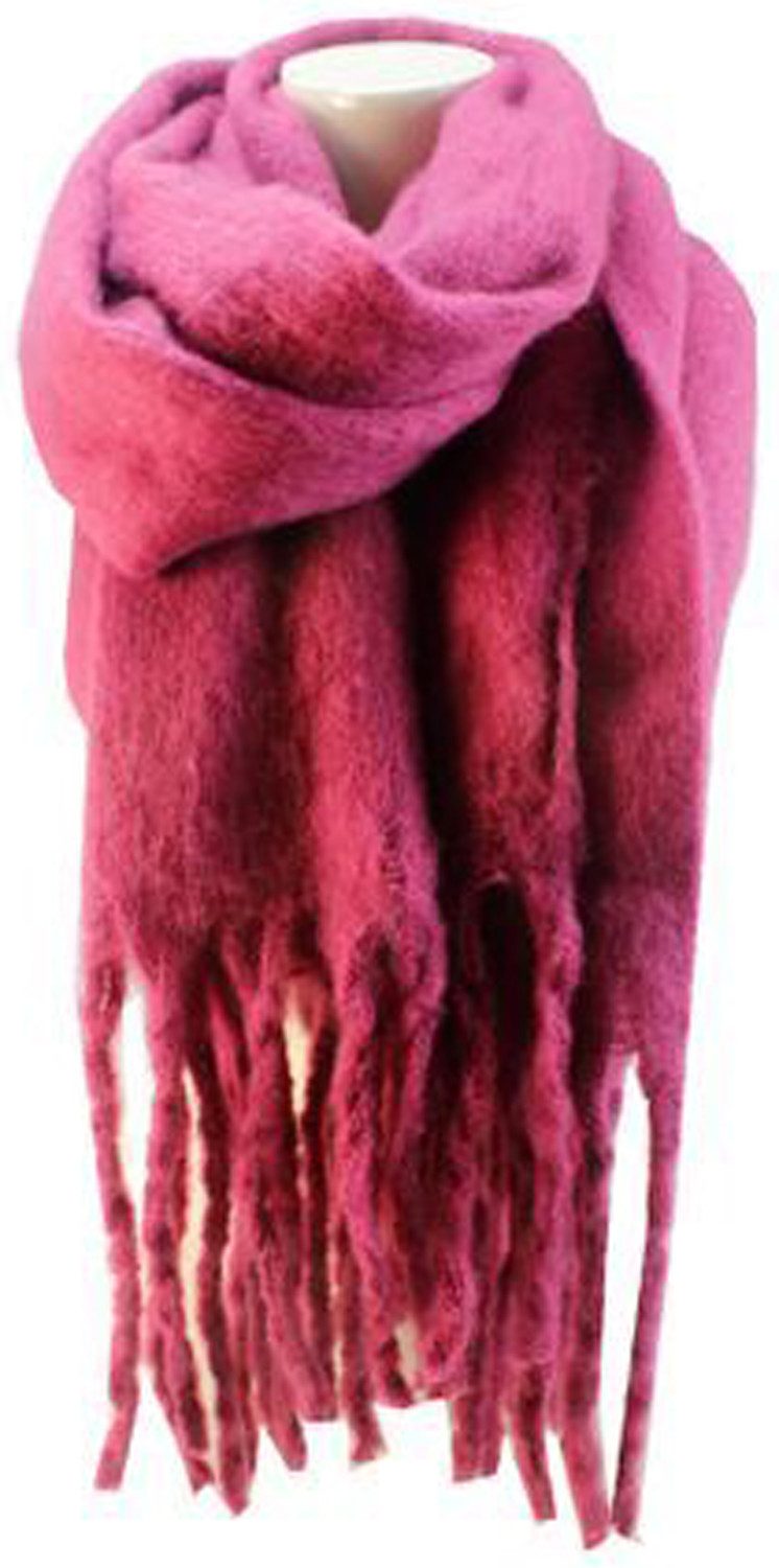 chic4home Schal Winter Weave, (1-St. 1-teilig), Damen Schal ca.40x180cm Double-Tone weiches Alpaka-Gefühl