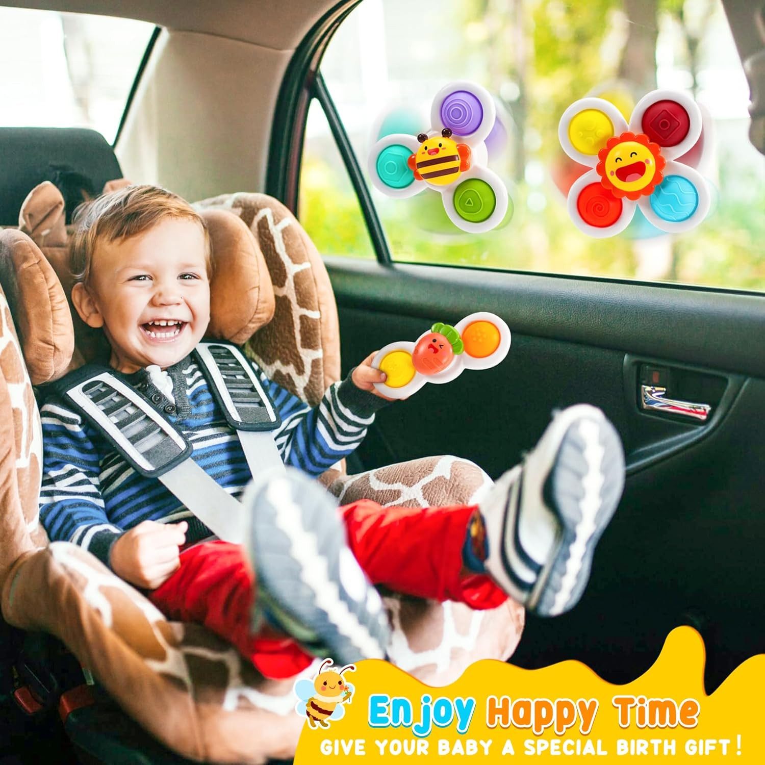 POPOLIC Greifspielzeug Kinderkreisel mit Saugnapf – Sicher und unterhaltsam günstig online kaufen