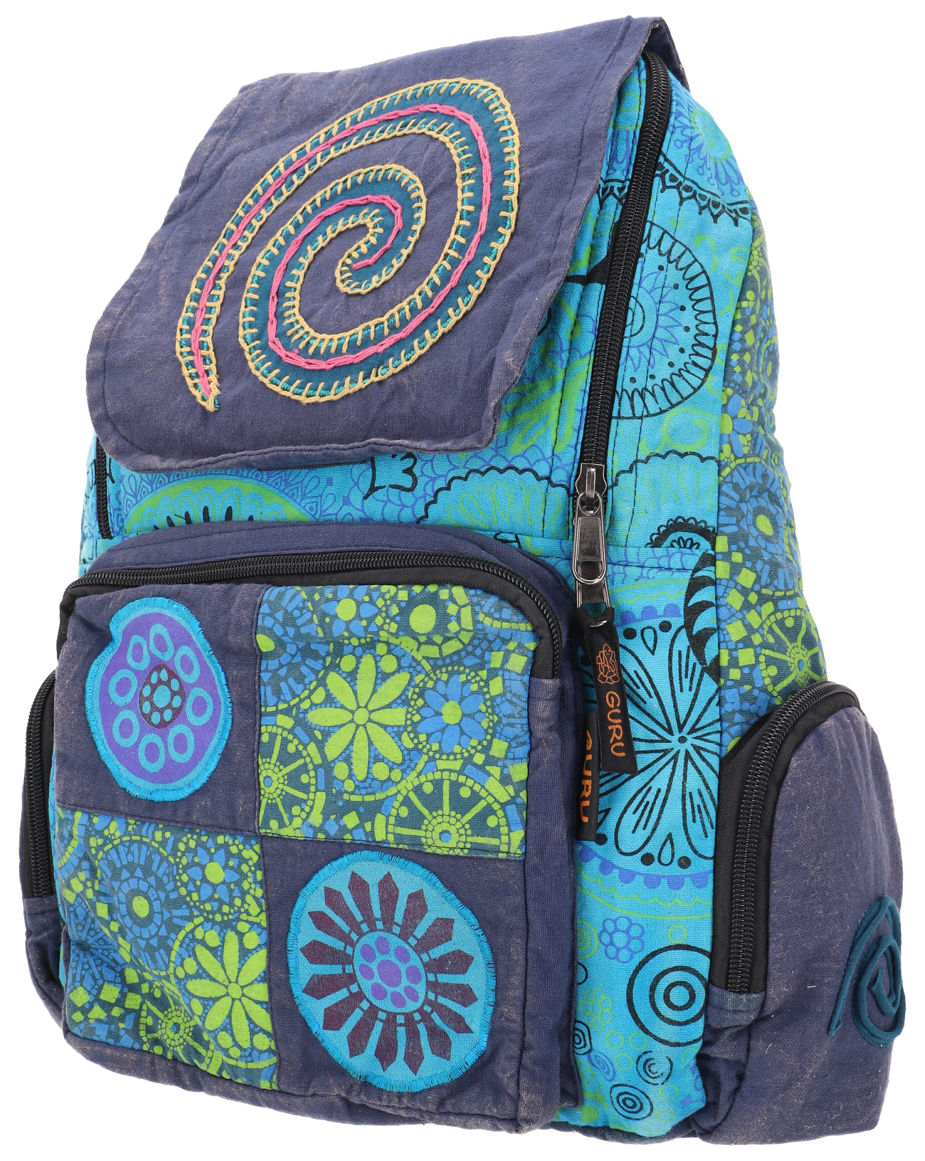 Guru-Shop Freizeitrucksack Patchwork Rucksack, Stonewash Freizeitrucksack,. günstig online kaufen