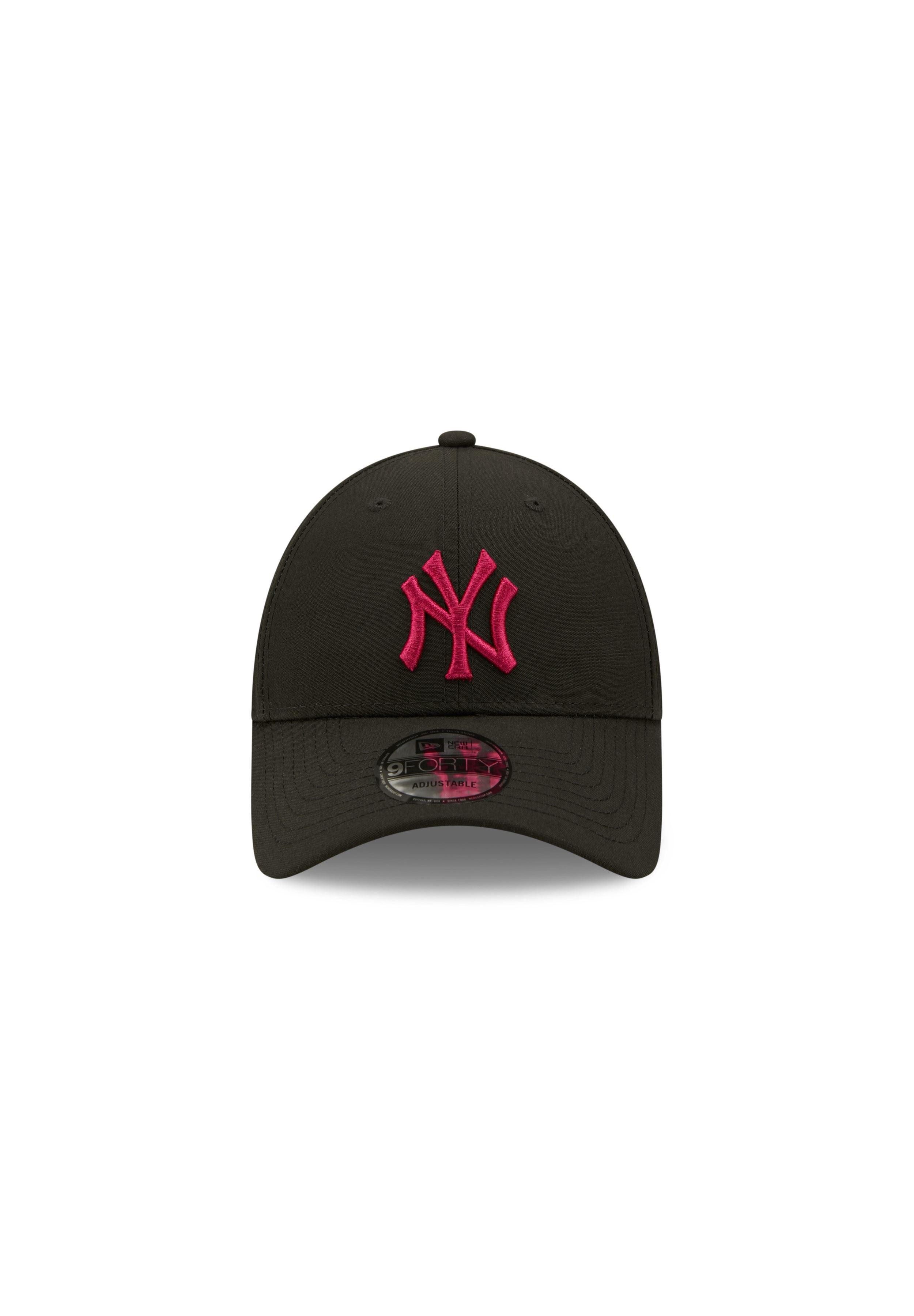 New Era Baseball Cap New York Yankees MLB League Essential Black Pink 9Forty Adjustable Cap (1-St)