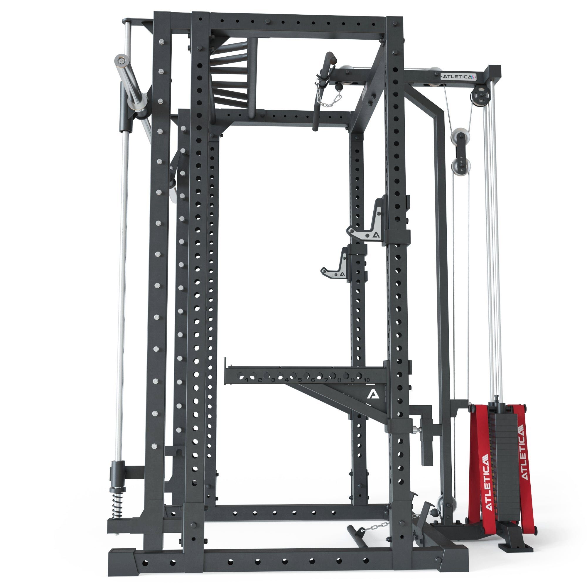 mit R7-Daemon Power Machine ATLETICA Rack Rack und Steckgewichten Power Smith