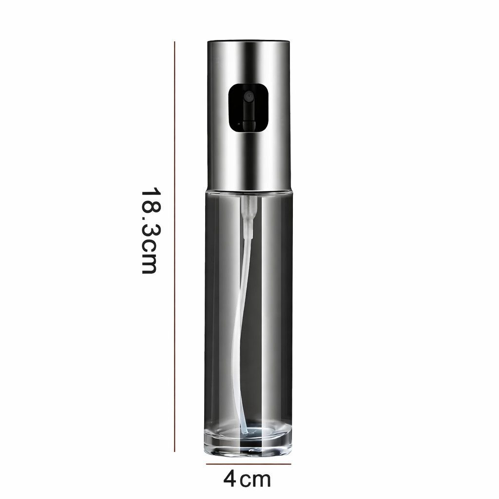 ILOKEN Sprühflasche Glas Ölsprühflasche 100ml Kochöl Sprayflasche Küchenzubehör Camping