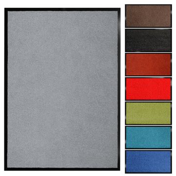Fußmatte Sauberlaufmatte Dublin, viele Farben & Größen, waschbar, Karat, rechteckig, Höhe: 7 mm, geeignet für Fußbodenheizung