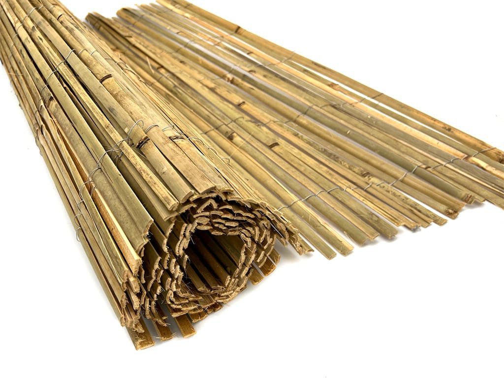 Woodtex Sichtschutzelement Sichtschutz Bambus Kyoto 150 x 300 cm, (1-St), unbehandelt, naturbelassen