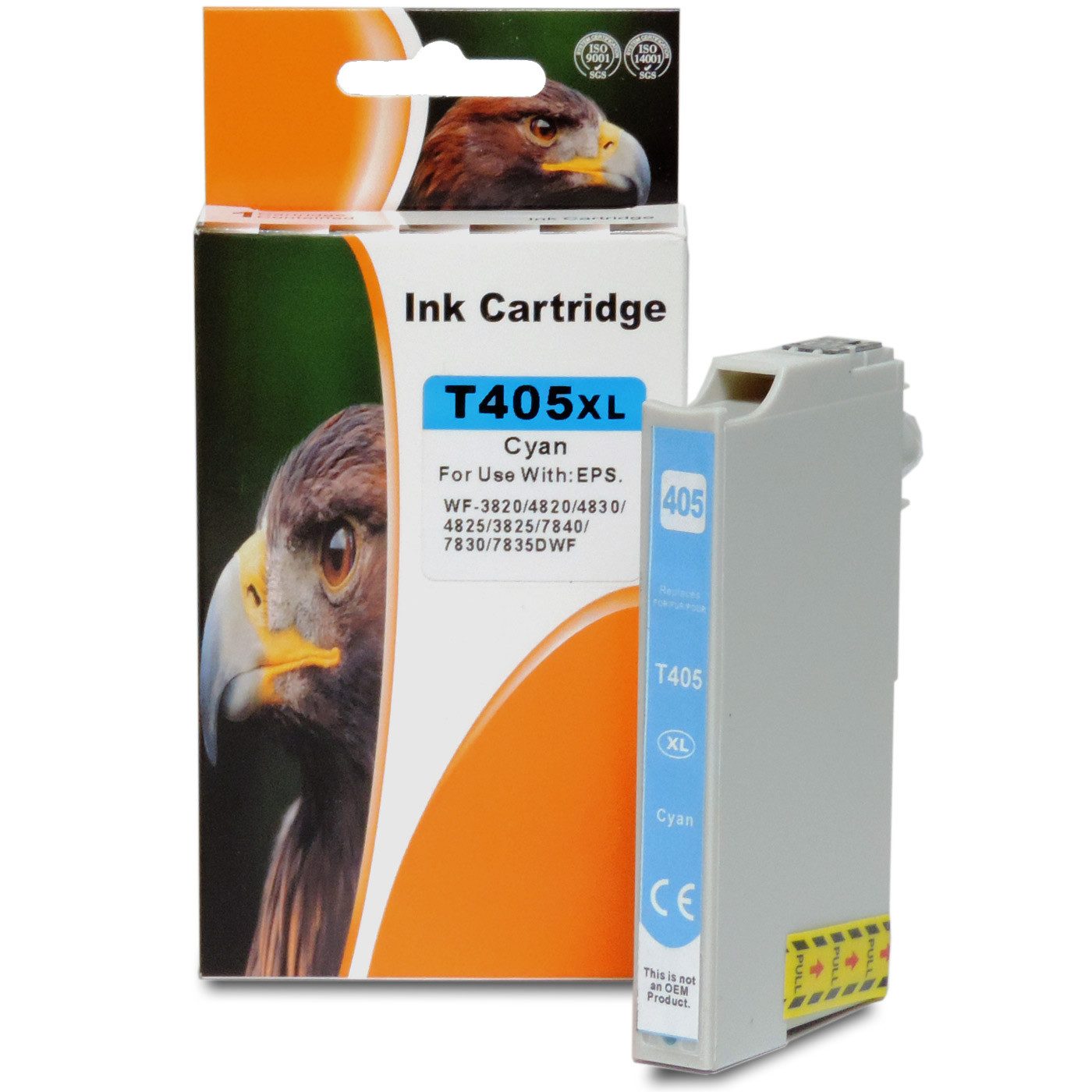 D&C Kompatibel Epson 405XL, C13T05H24010, T05H2 Cyan Tintenpatrone