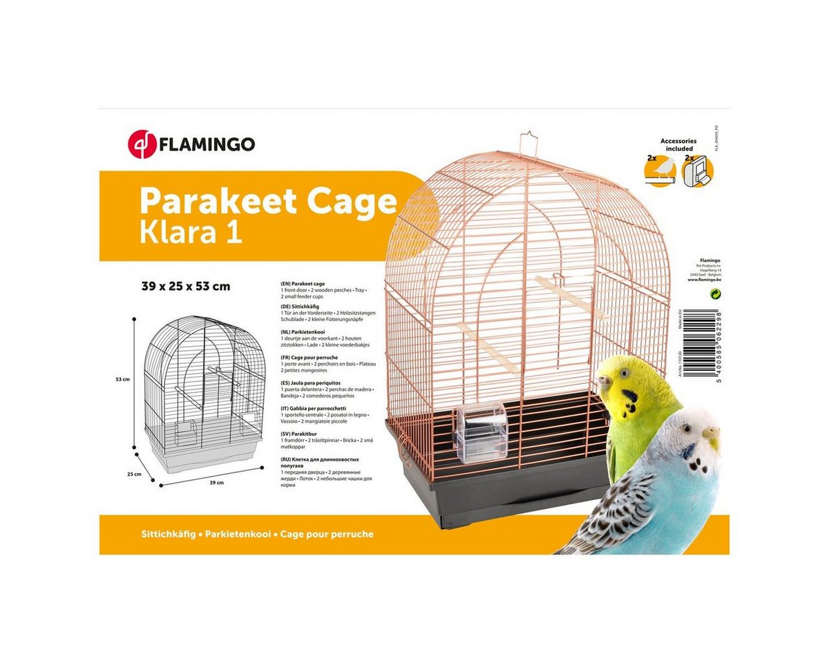 Thumbnail - Flamingo Vogelkäfig Sittichkäfig Klara 1 kupfer