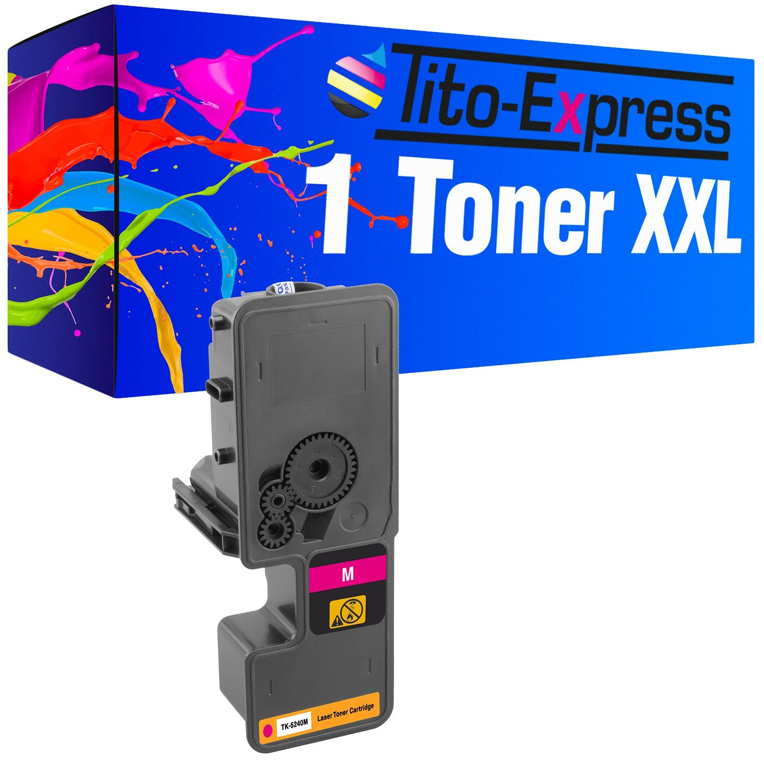 Tito-Express Tonerpatrone ersetzt Kyocera TK-5240 TK 5240 KyoceraTK5240, (1x Magenta), für ECOSYS M5526cdw M5526cdn P5026cdw P5026cdn