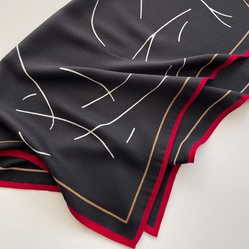 YRIIOMO Seidentuch Quadratischer Schal bedruckter warmer Schal Winter kleiner Schal, Männer und Frauen Frühling und Herbst Halstuch,70*70cm