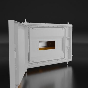 Kabelbox Verteilerkasten Feuchtraumverteiler Unterverteiler IP65 12 Module Sicherungskasten QZERO