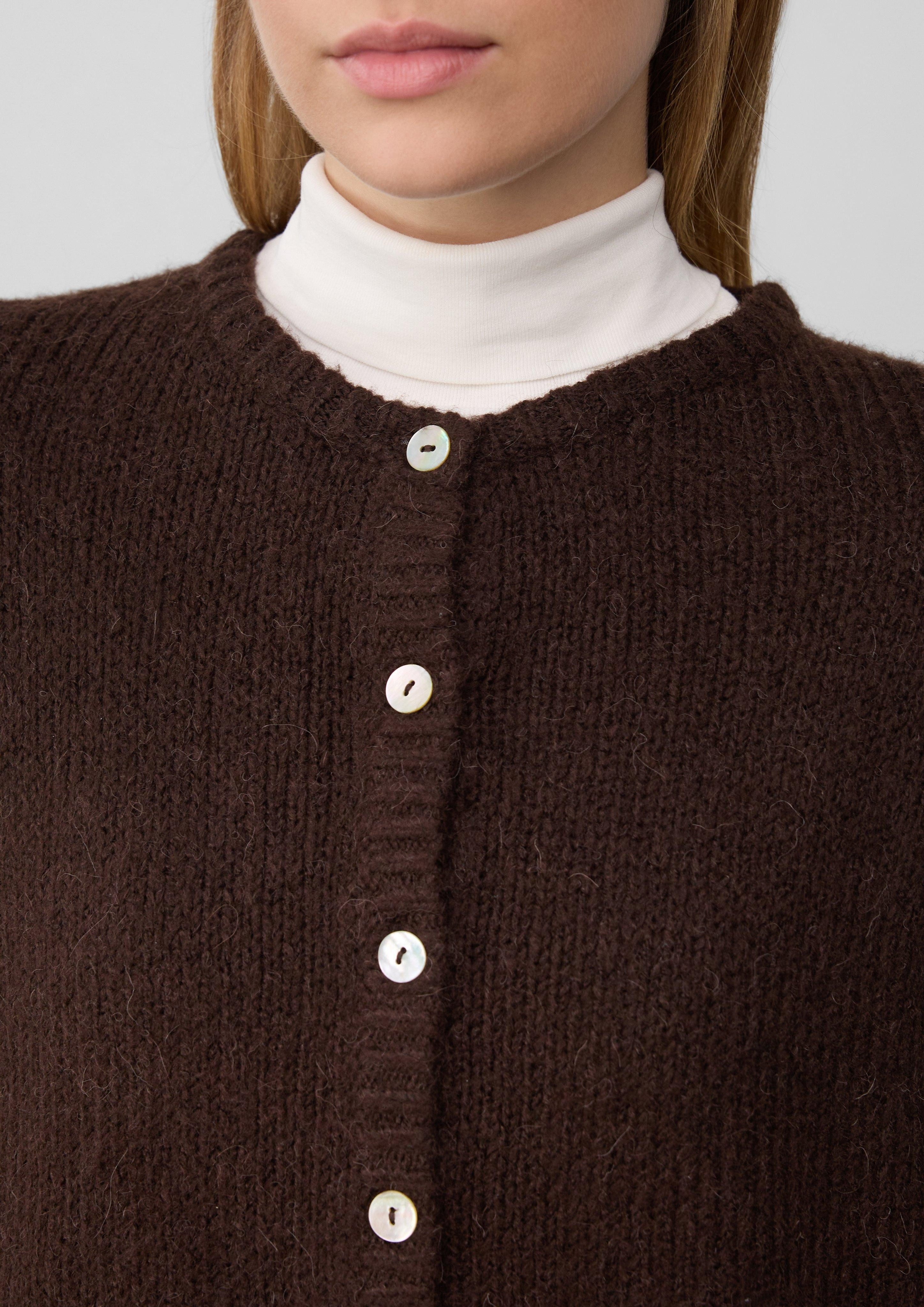 s.Oliver Strickjacke Cardigan aus Alpakamix günstig online kaufen