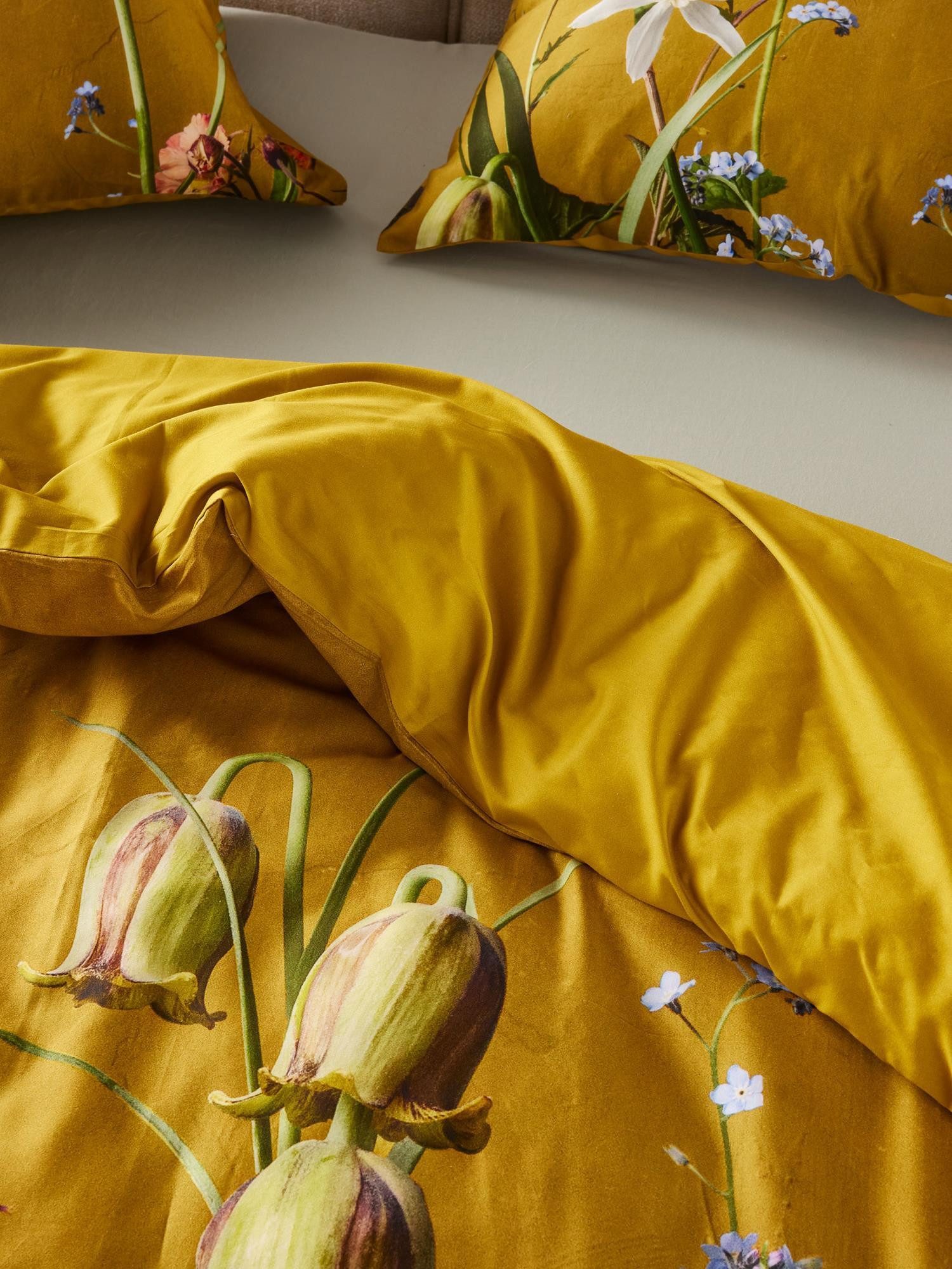 Essenza Bettwäsche Ficaria, Satin, 2 teilig, mit floralem Muster