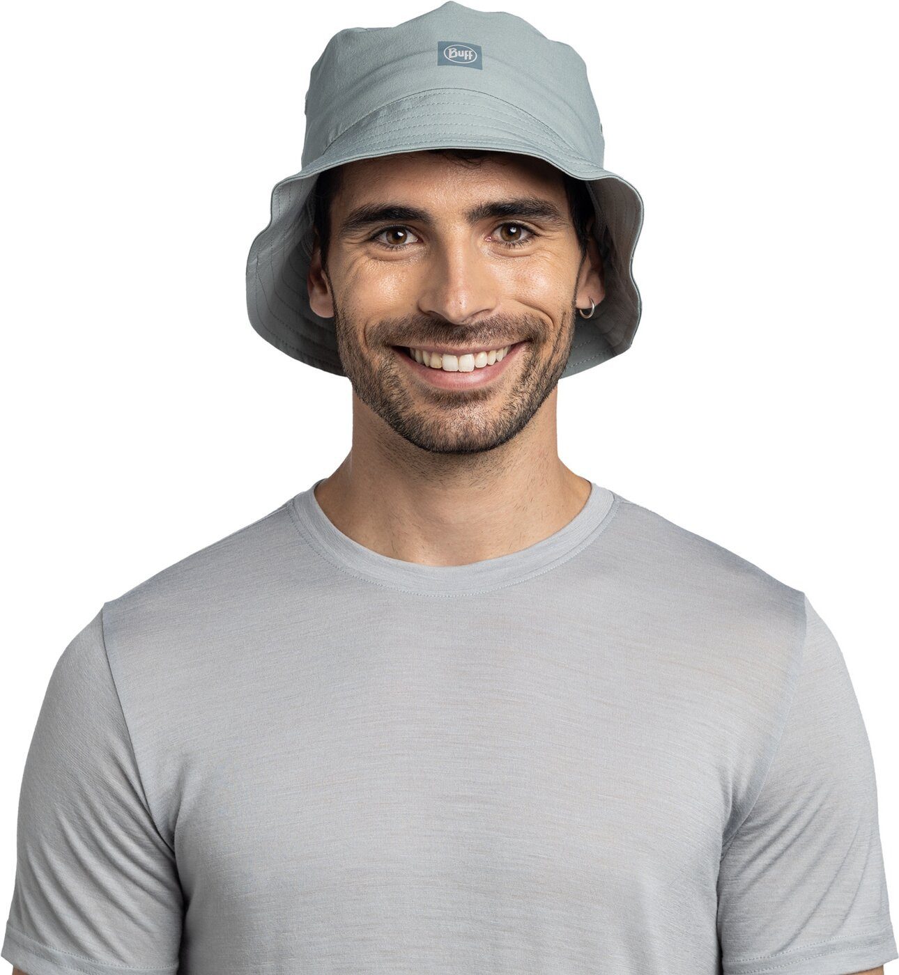 Buff Fitted Cap Adventure Bucket Hat SOLID FLINT