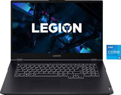Lenovo Legion 5 17ITH6 Notebook (43,94 cm/17,3 Zoll, Intel Core i5 11400H, GeForce RTX 3050, 512 GB SSD, Kostenloses Upgrade auf Windows 11, sobald verfügbar)