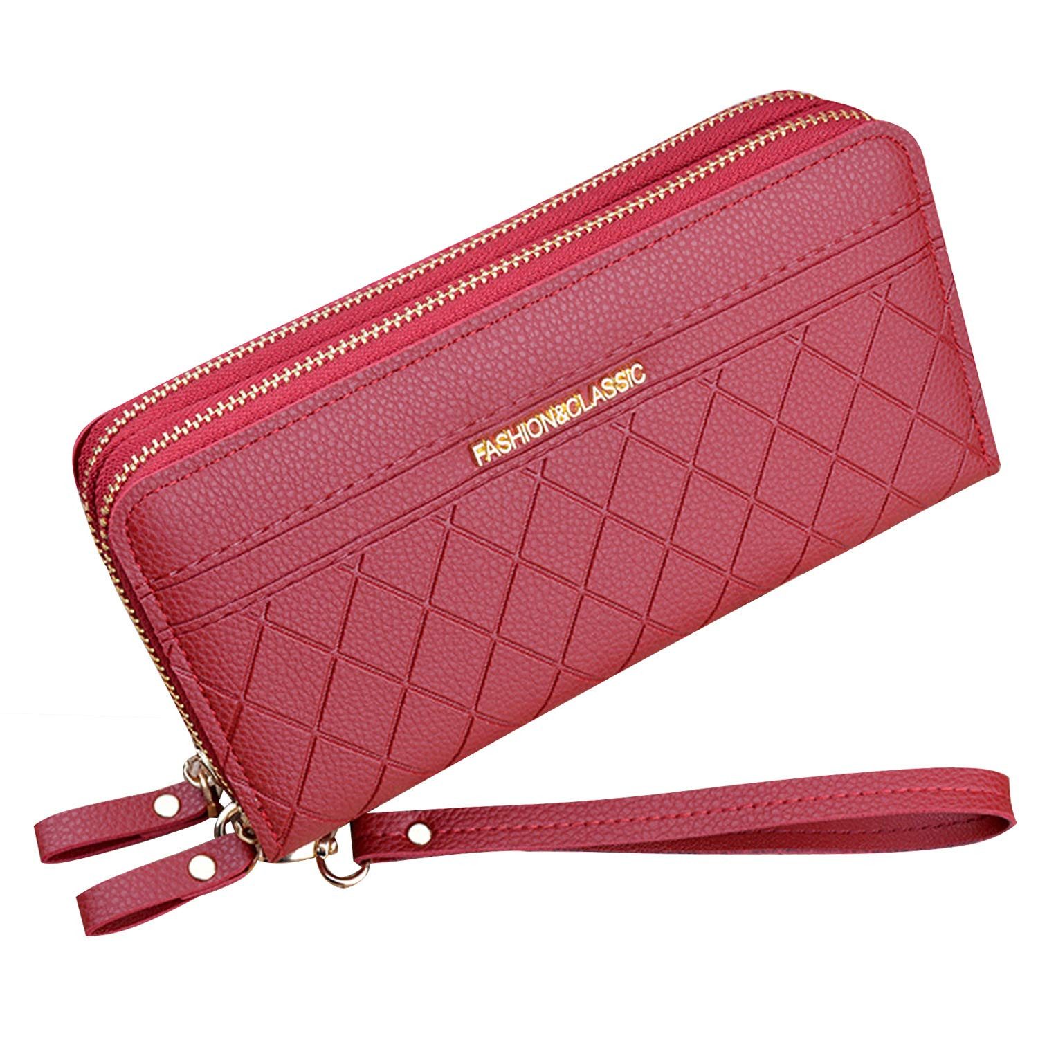 Coonoor Geldbörse Damen Portemonnaie mit vielen Fächern, Portemonnaie mit R günstig online kaufen