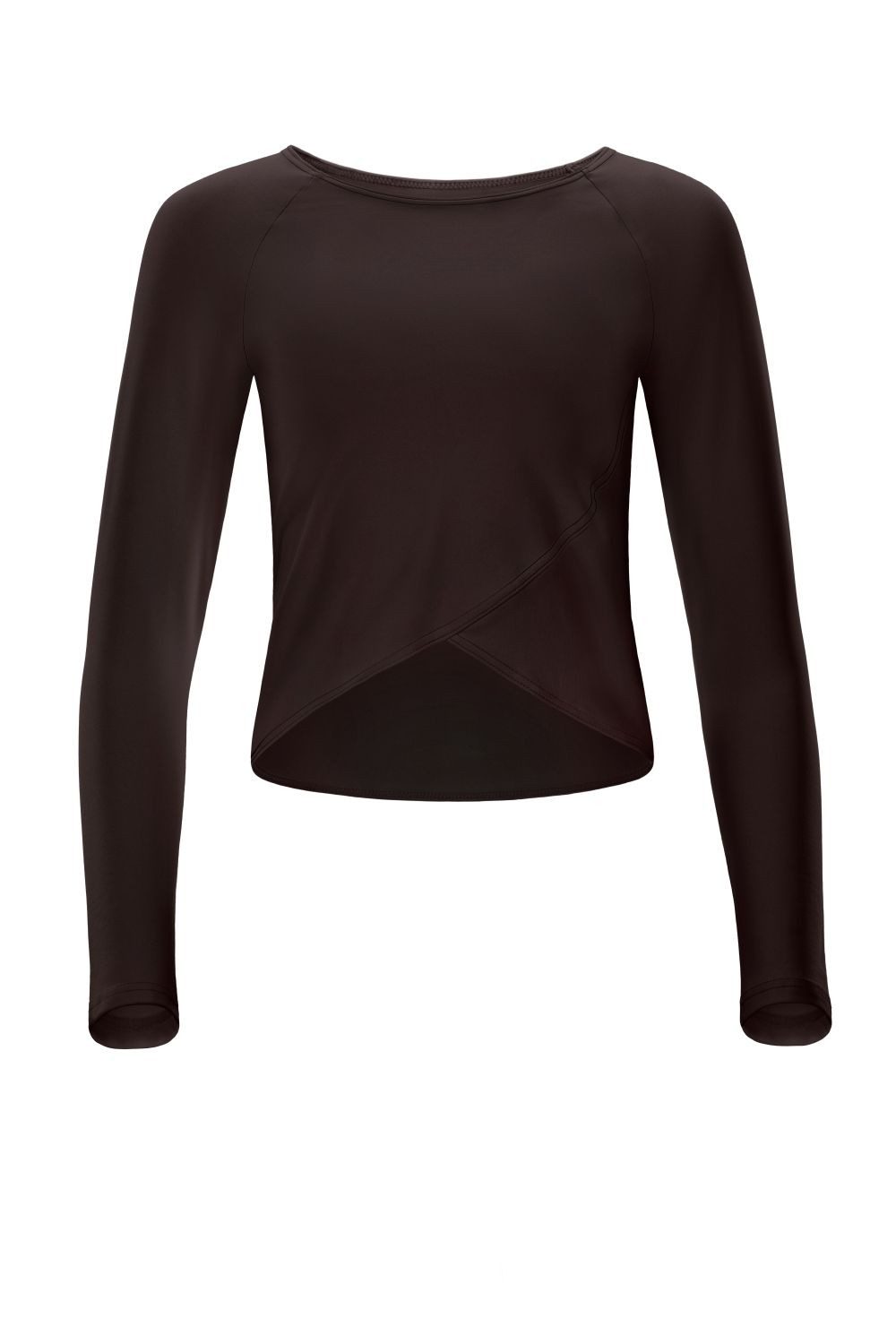 Winshape Langarmshirt Cropped Functional Light and Soft Overlap-Applikation