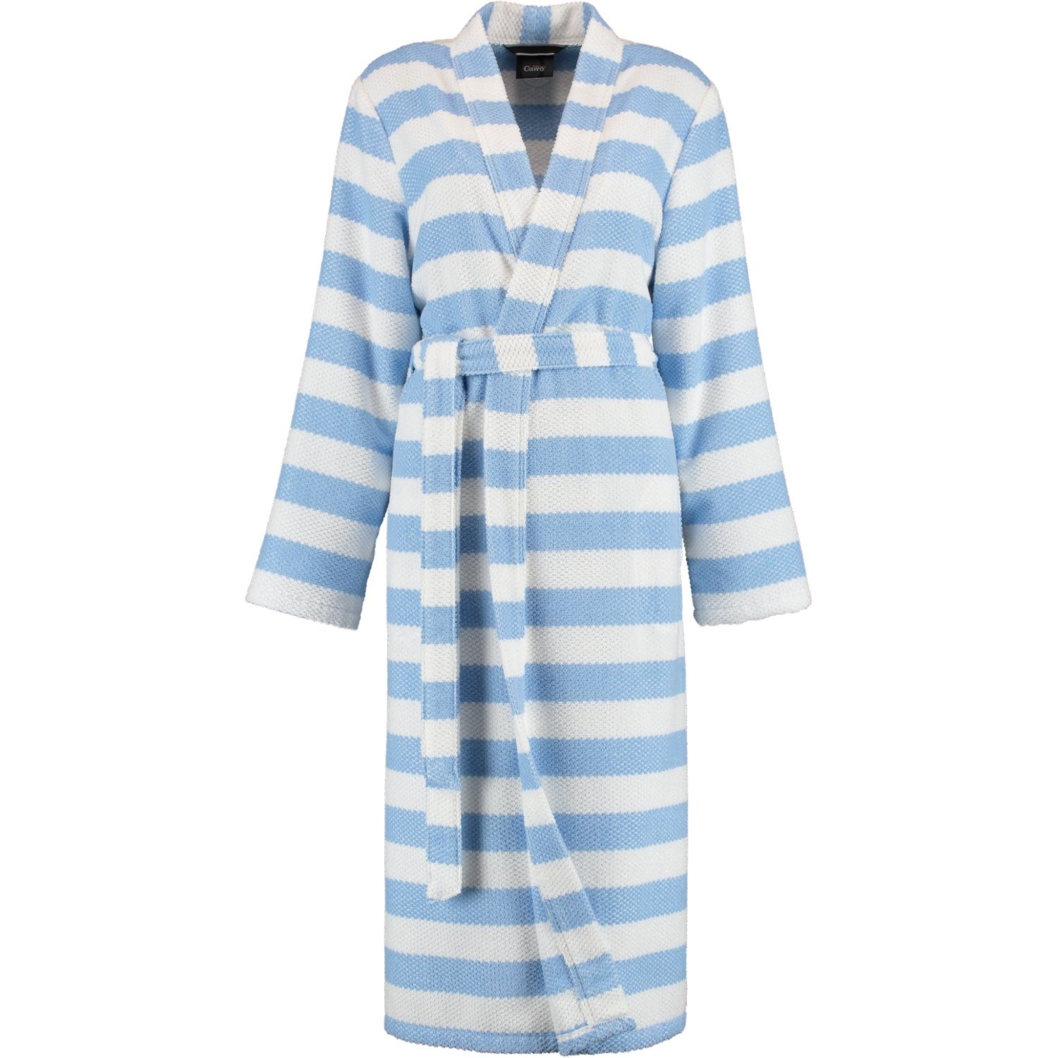 Cawö Damenbademantel Struktur 1241 Kimono Frottier, Kimono, 100% Baumwolle, extraleicht