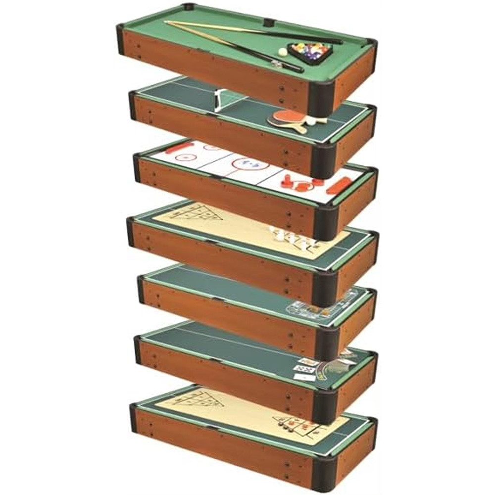 Carromco Multifunktionstisch Campus-XT 9-in-1 Multispieltisch, Billard, Kicker, Tischtennis & mehr, Inkl. Zubehör - 122 x 62 x 85 cm