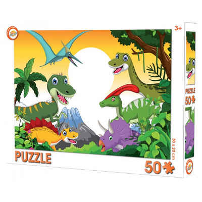 Tinisu Puzzle Dinosaurier Kinder Puzzle mit 50 Teilen, Puzzleteile