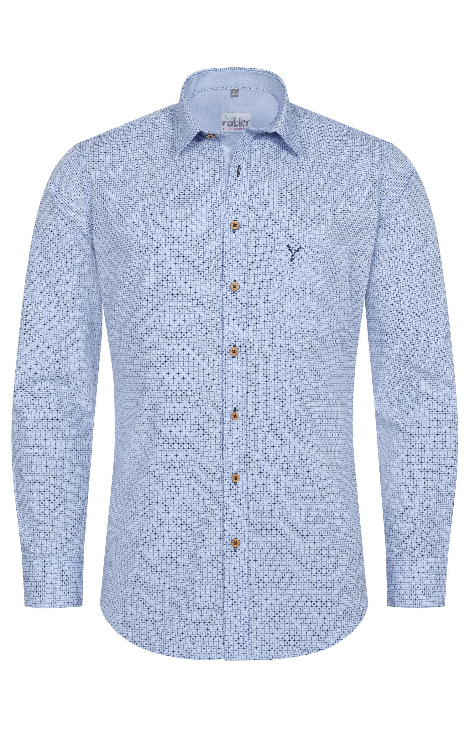 Nübler Trachtenhemd Trachtenhemd langarm Pelle in Blau von Nübler günstig online kaufen