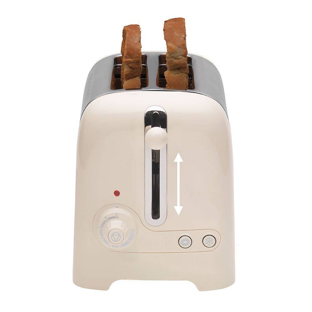 2-Scheiben, creme Lite Dualit 2 Toaster Schlitze Toaster kurze