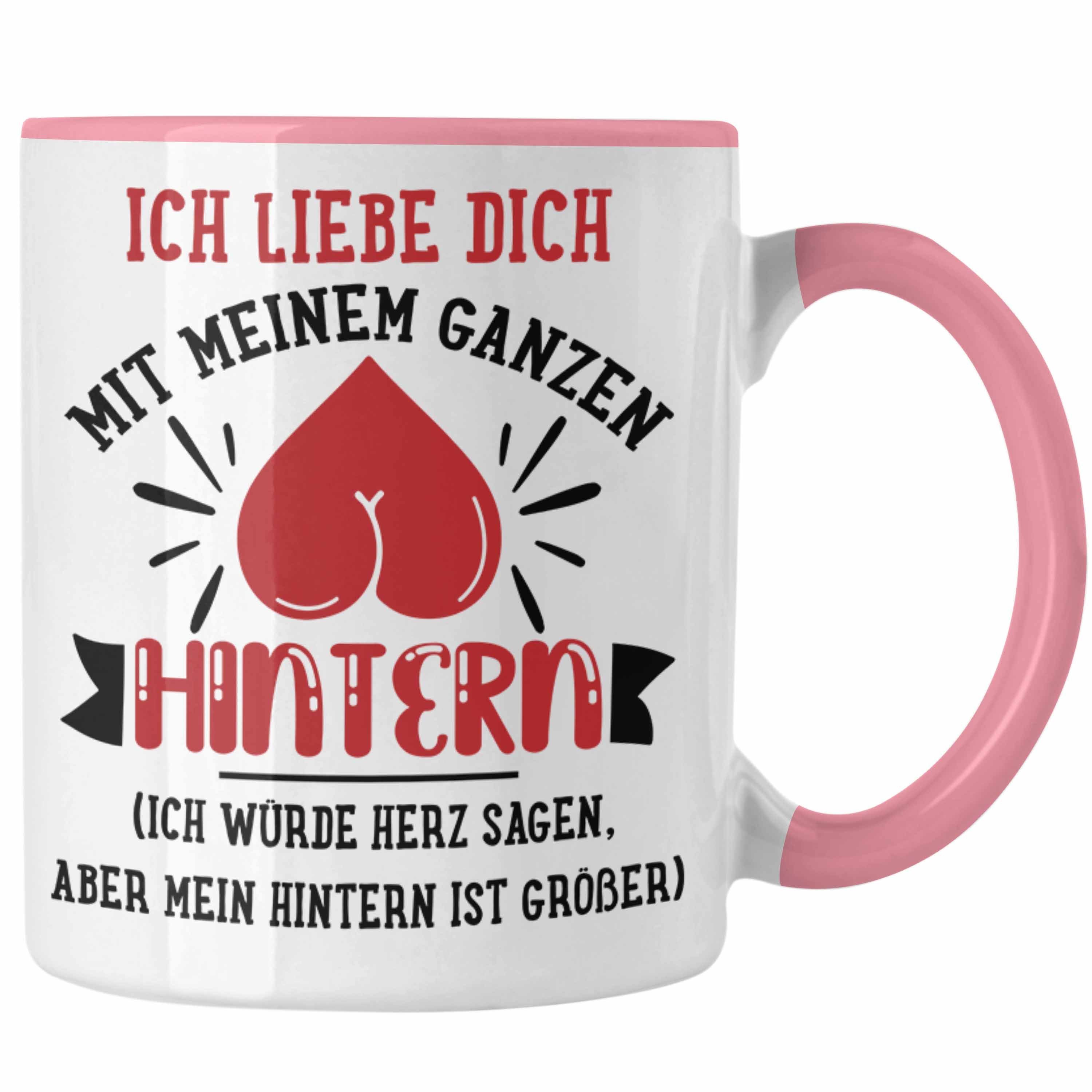 Trendation Tasse Trendation - Tasse für Freund Geschenk mit Sprüchen Valentinstag Kaffeetasse Spruch Liebe Rosa