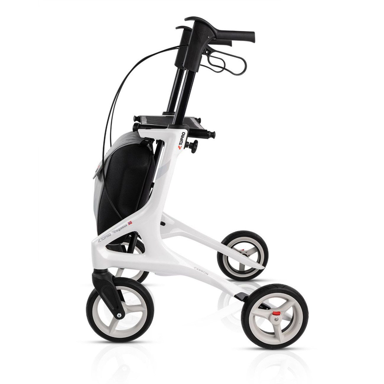 Topro Rollator Pegasus Carbon Rollator Farbe: Weiß