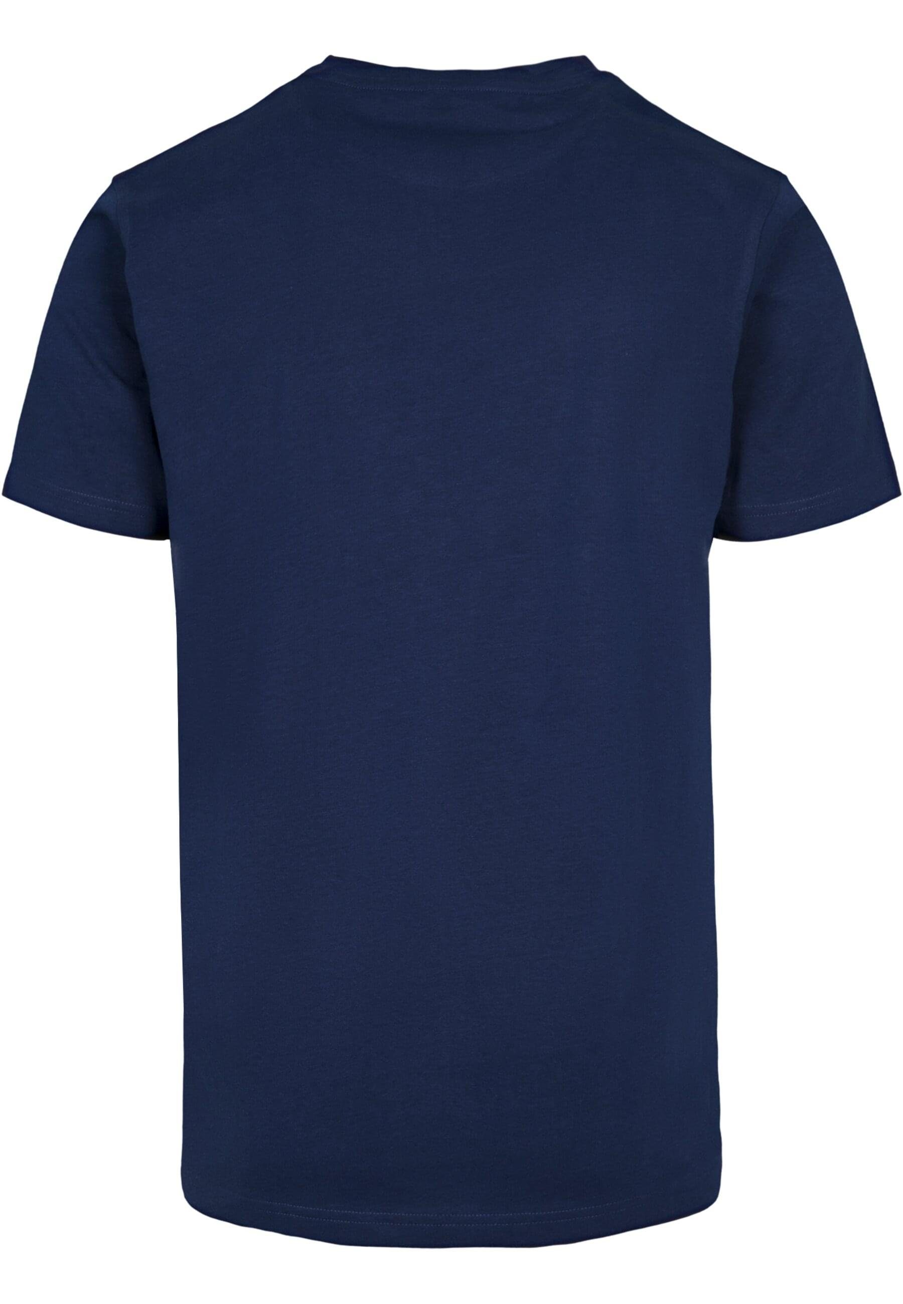 club Neck lightnavy Merchcode T-Shirt (1-tlg) Herren Peanuts Round - T-Shirt Strength